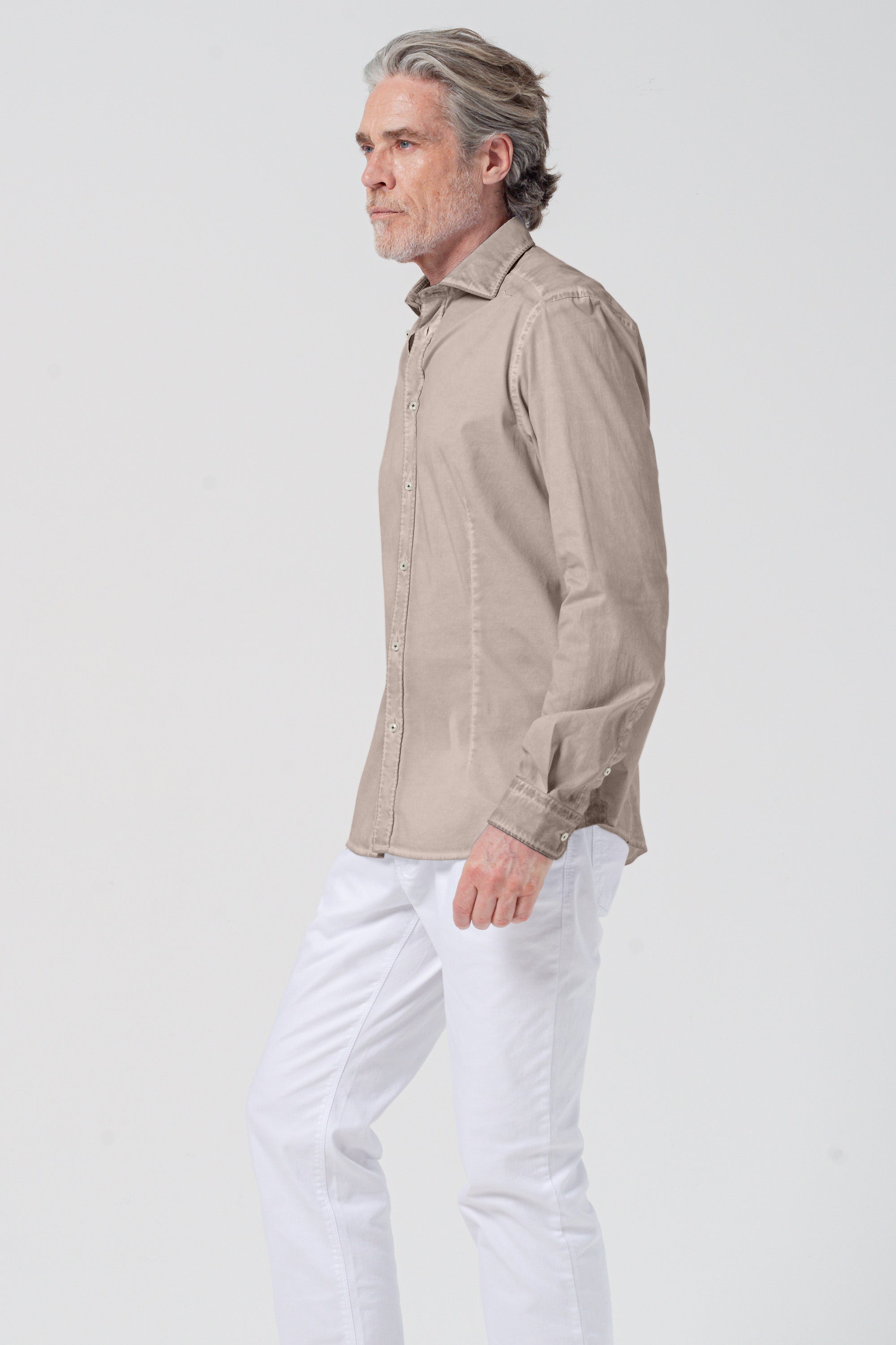 Camicia Popeline Collo Francese - Corda