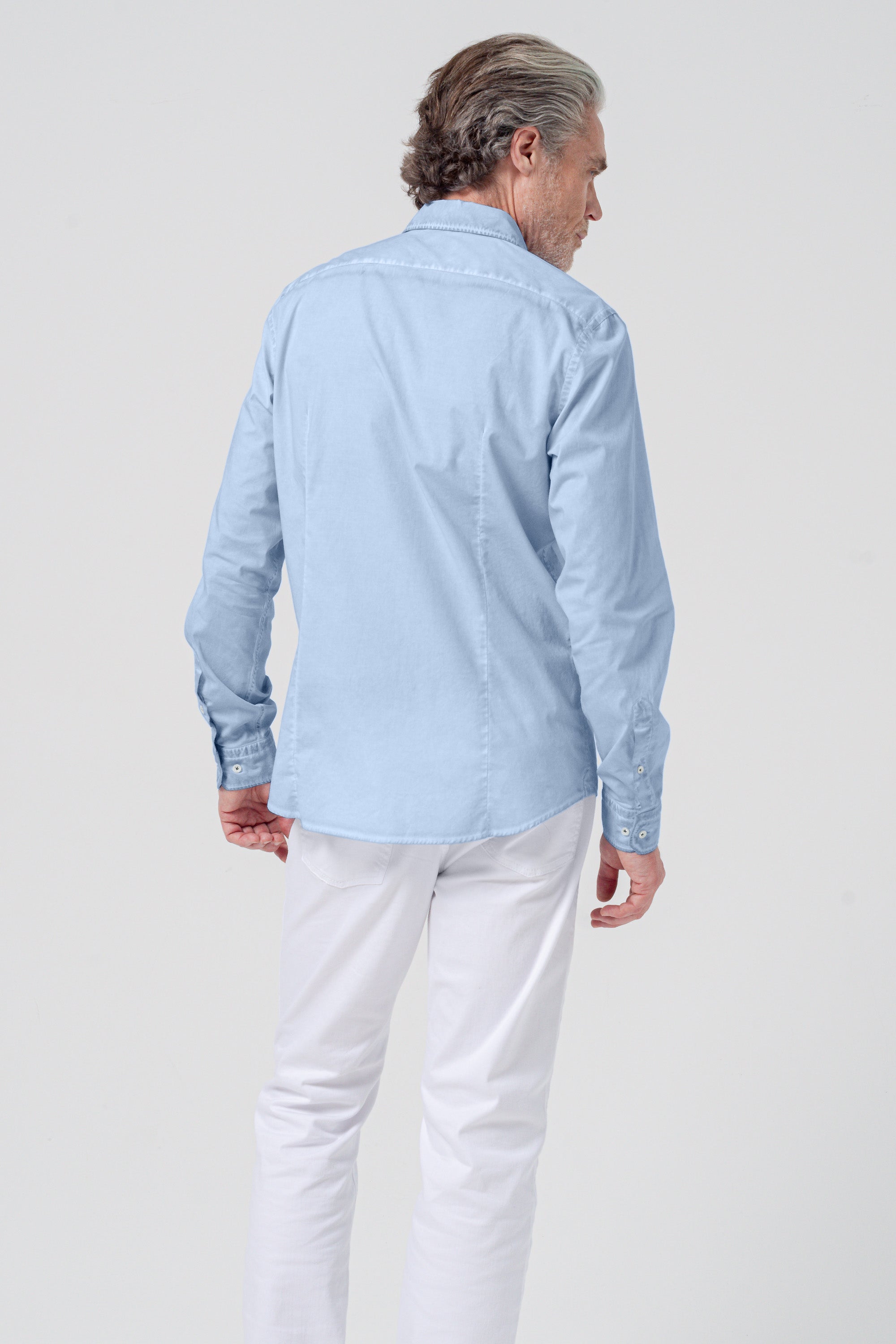 Camicia Popeline Collo Francese - Fiji