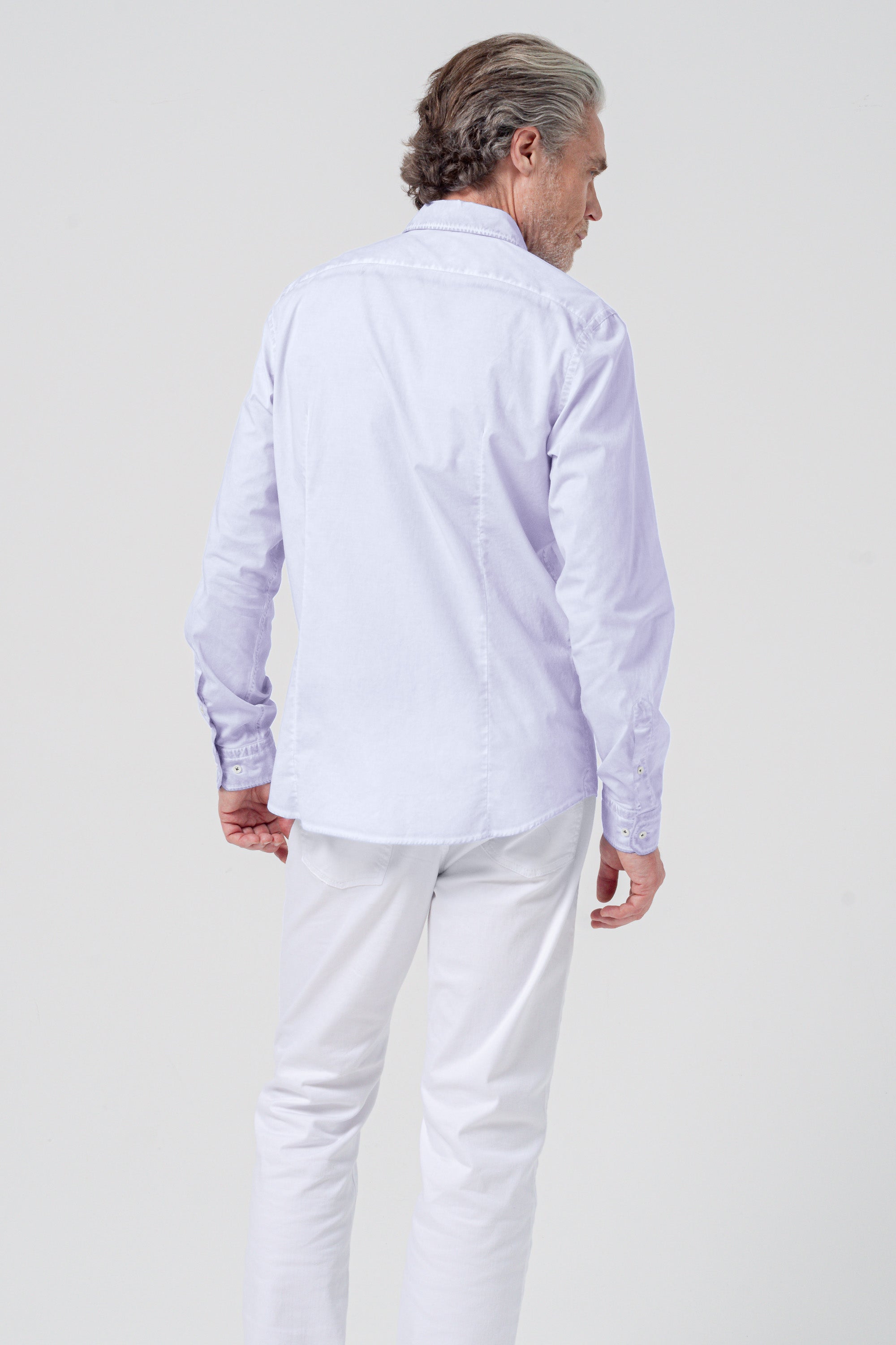 Slim Fit Poplin Shirt - Lilac