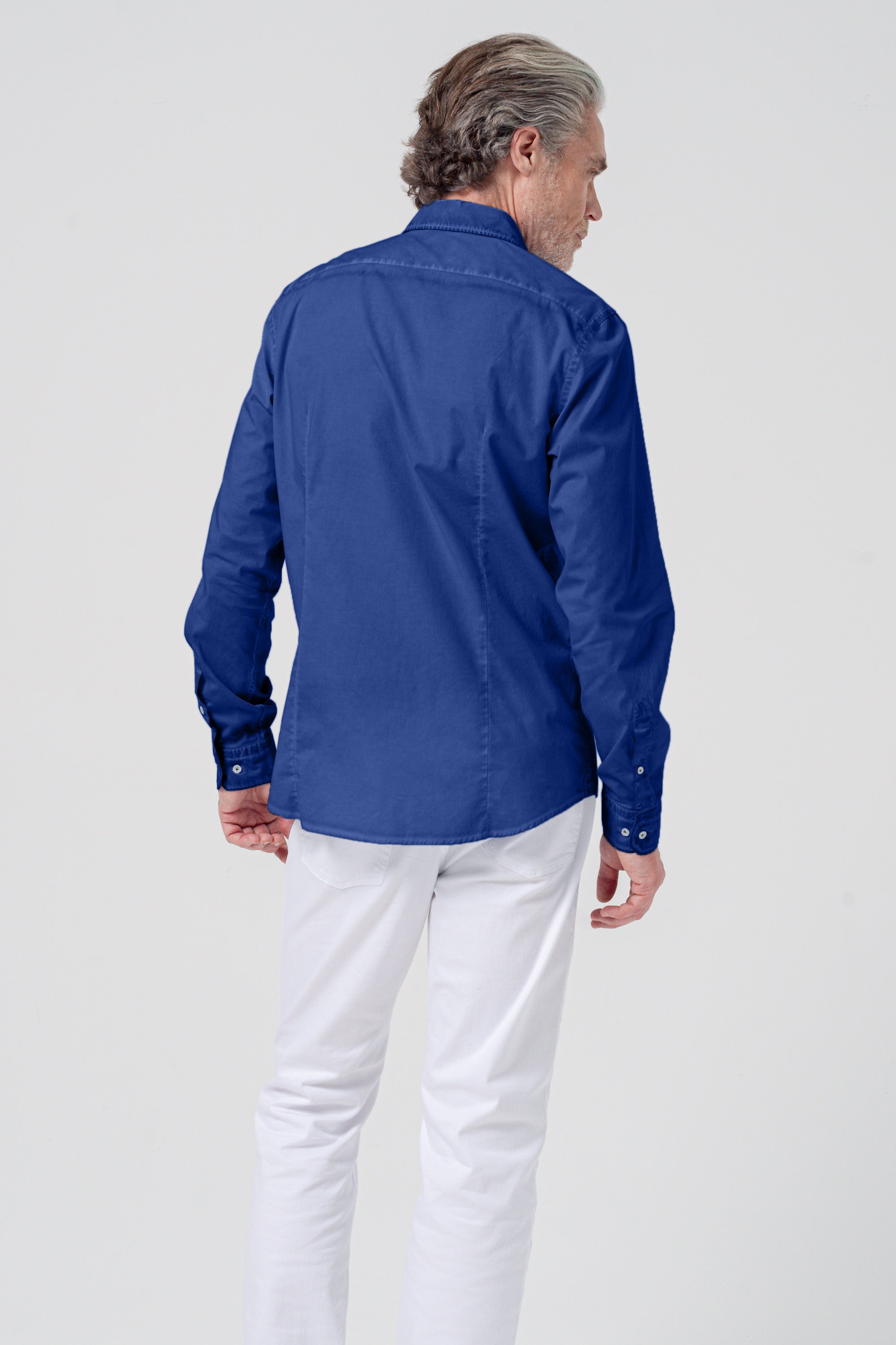 Camicia Popeline Collo Francese - Royal