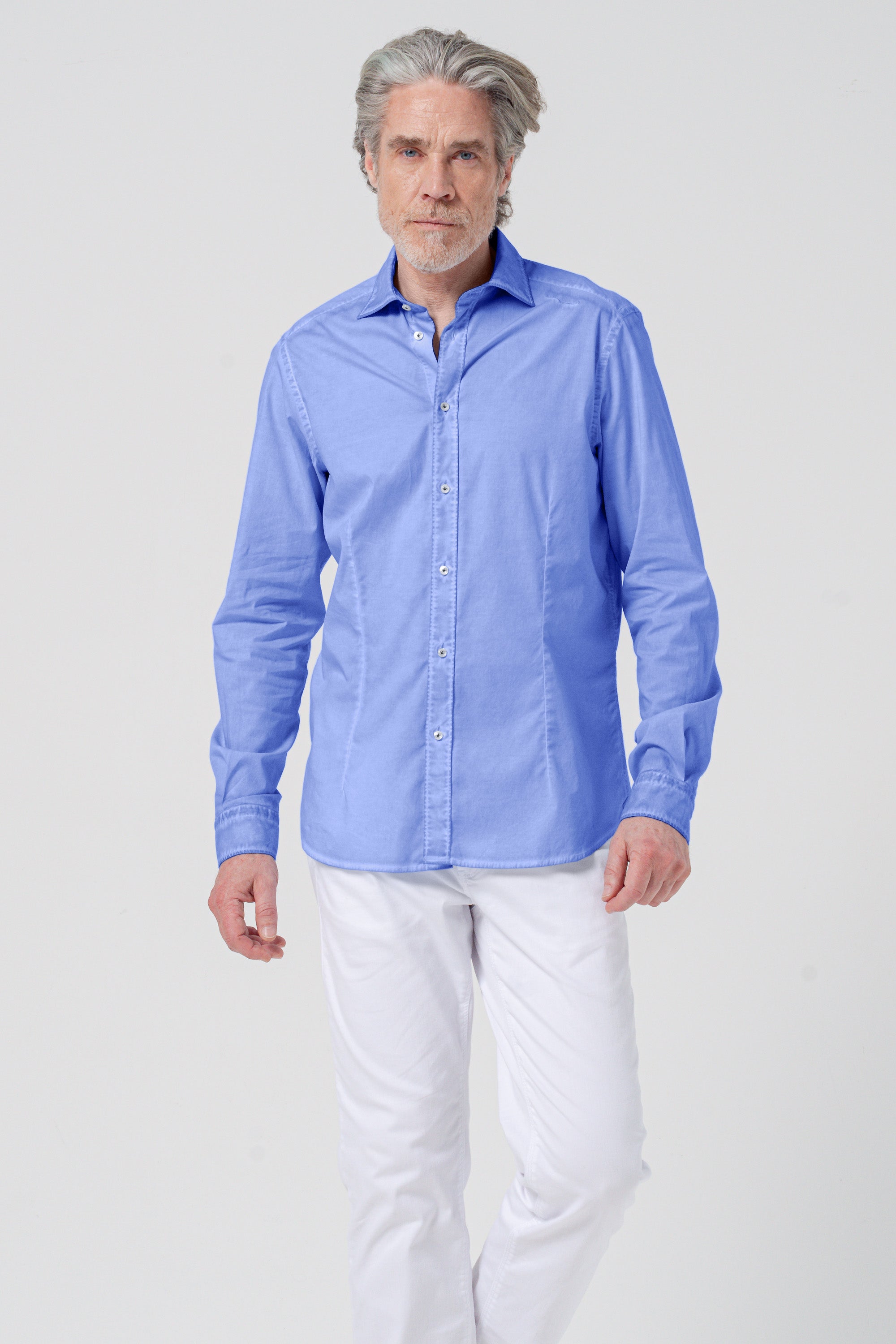 Slim Fit Poplin Shirt - Bay