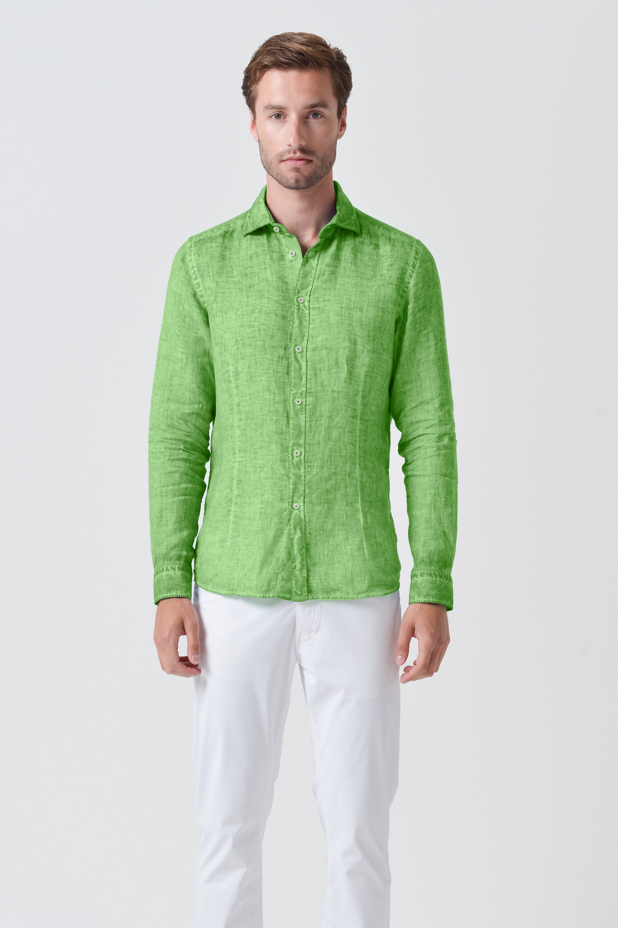 Slim Fit Linen Shirt - Edera