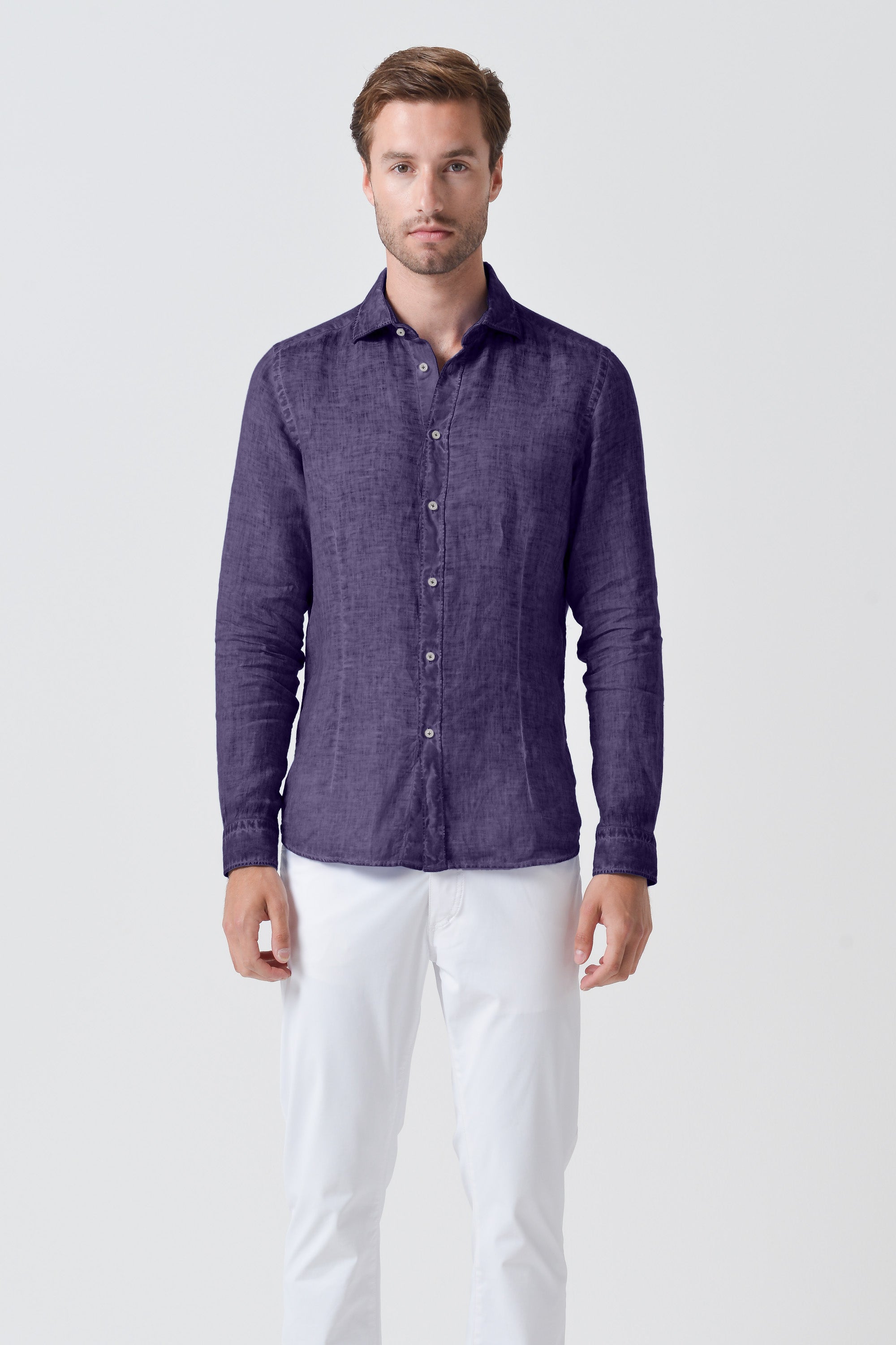 Slim Fit Linen Shirt - Mirto
