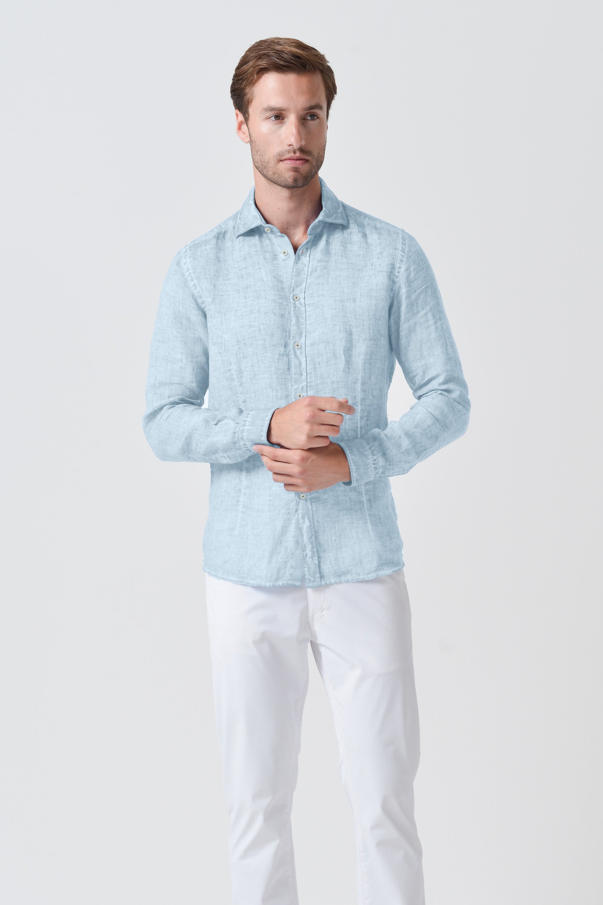 Camicia French Lino - Anice