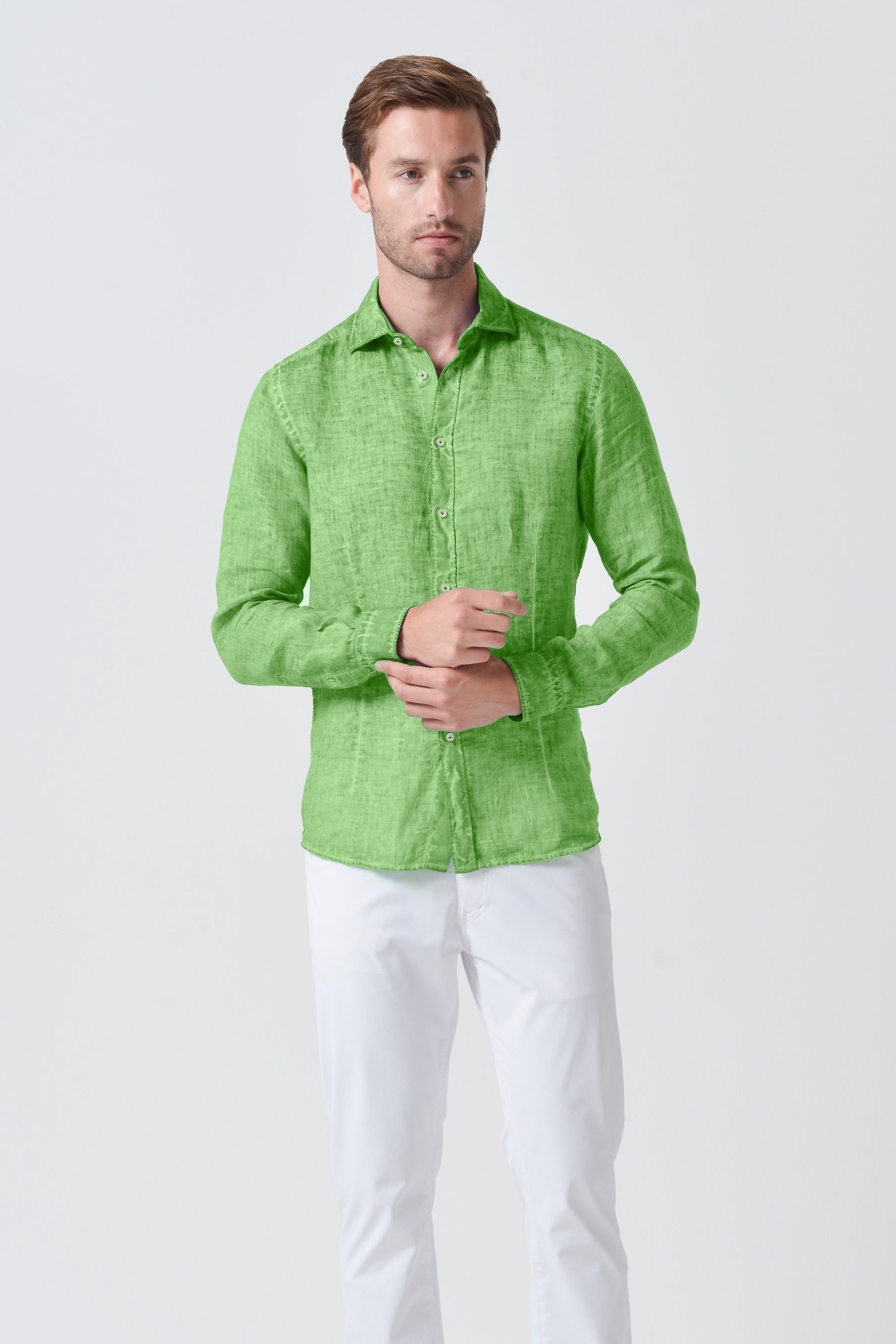 Slim Fit Linen Shirt - Edera