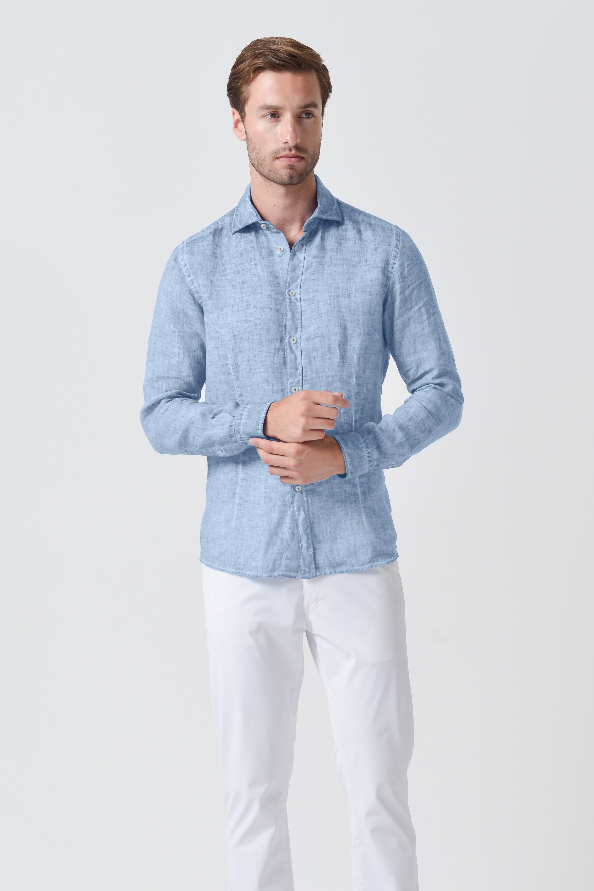Slim Fit Linen Shirt - Fiji