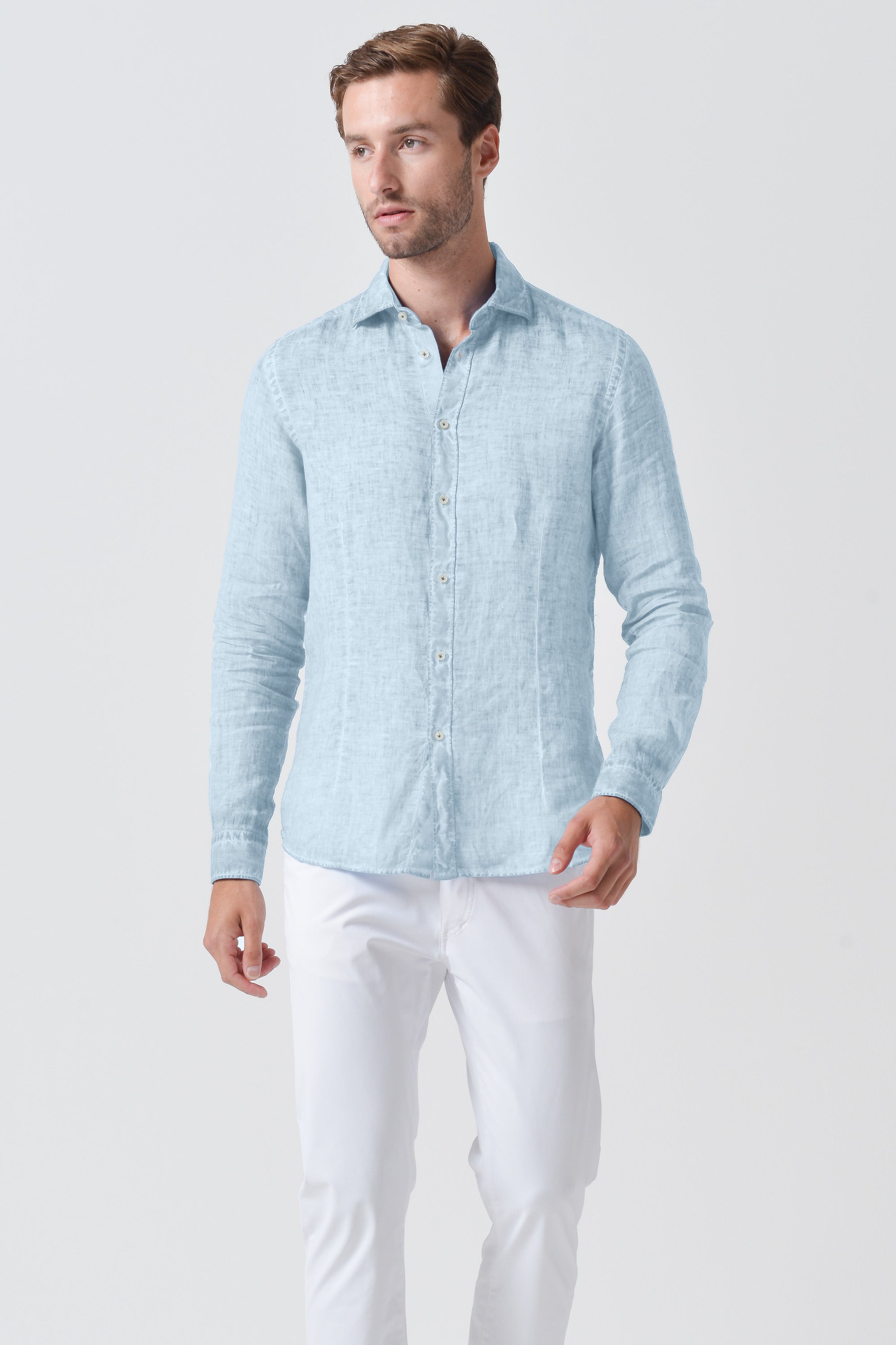 Camicia French Lino - Anice