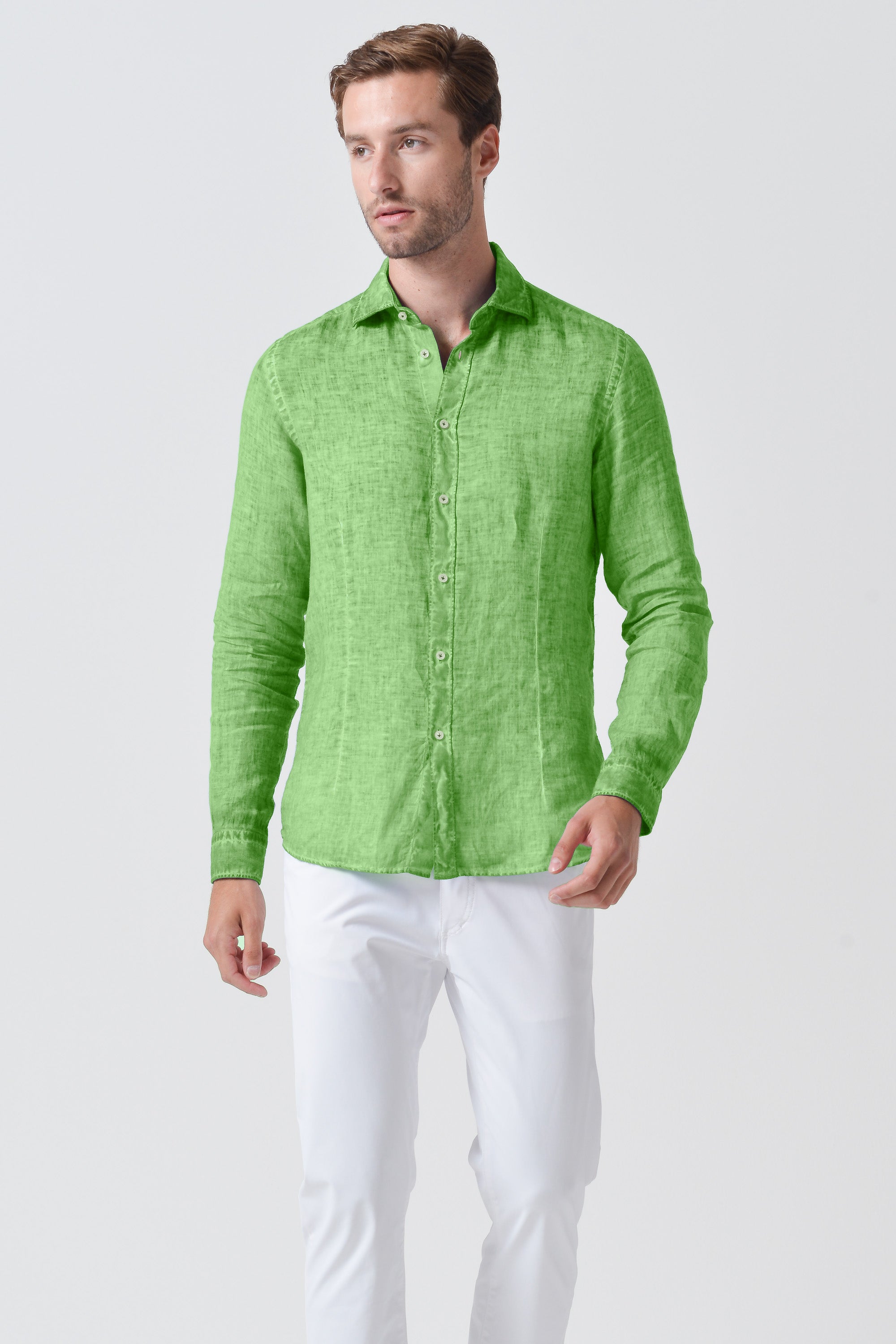Slim Fit Linen Shirt - Edera