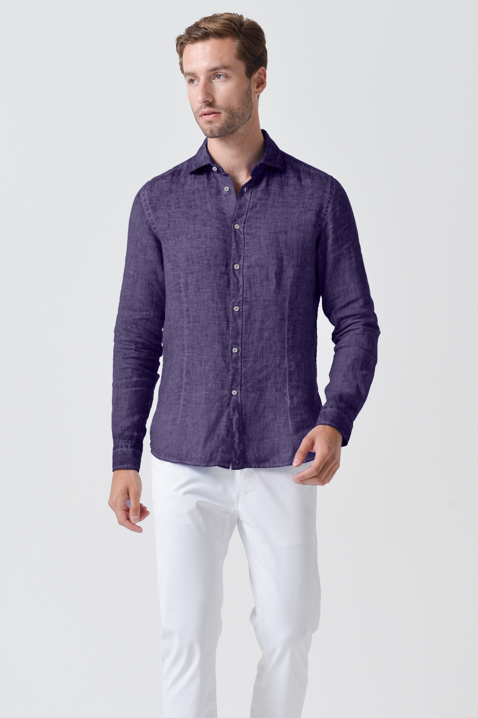 Slim Fit Linen Shirt - Mirto