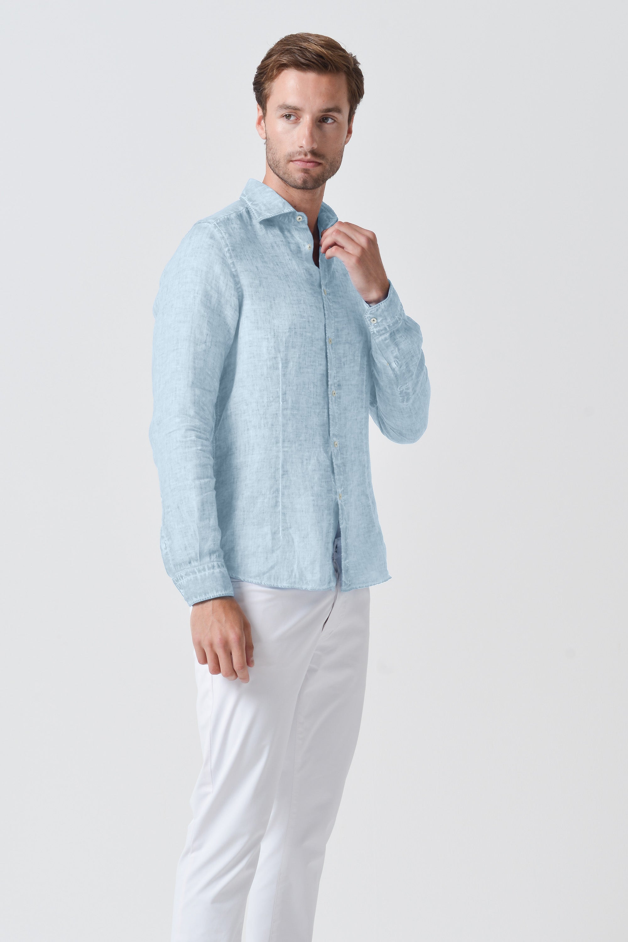 Camicia French Lino - Anice