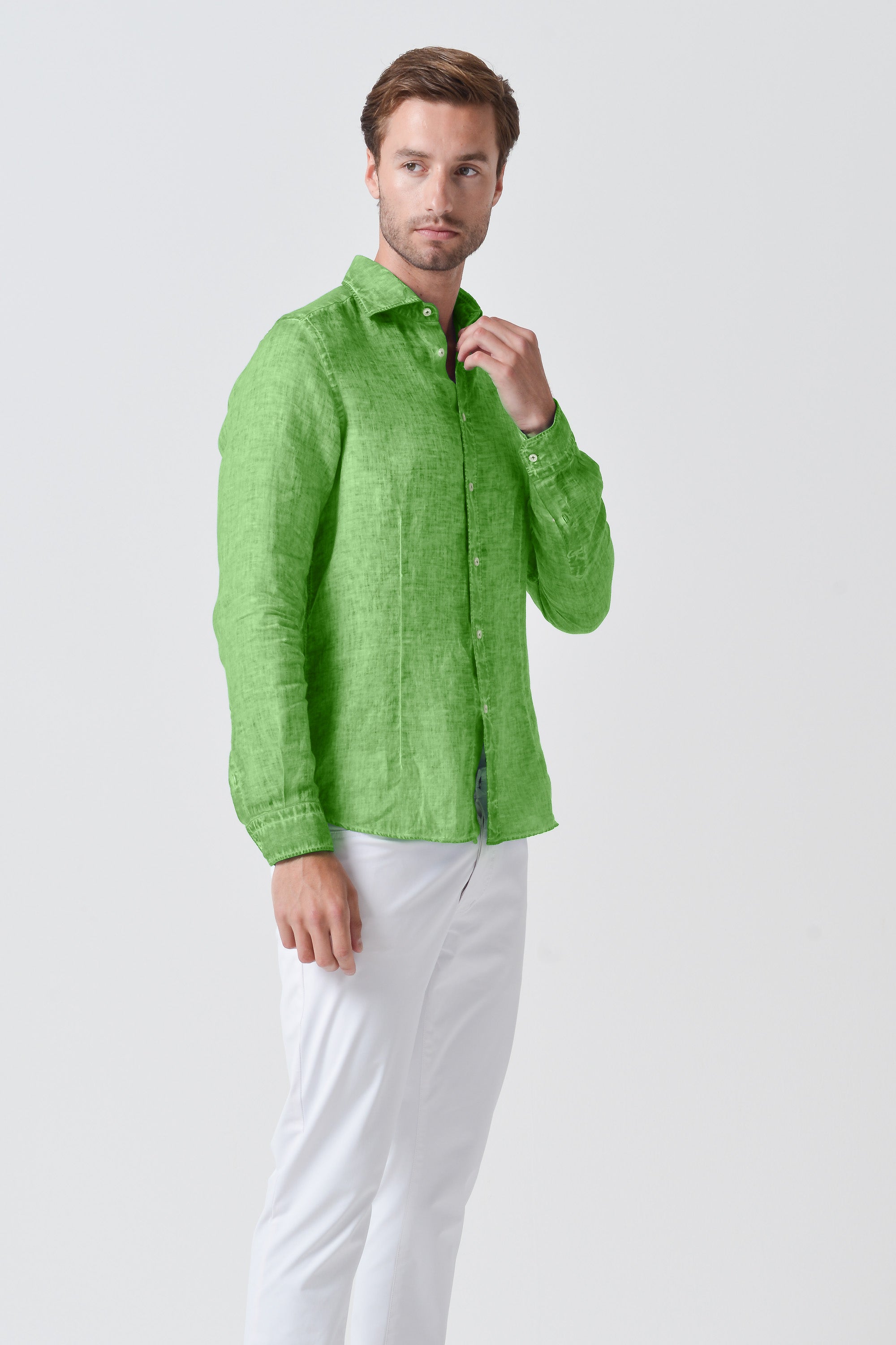 Slim Fit Linen Shirt - Edera