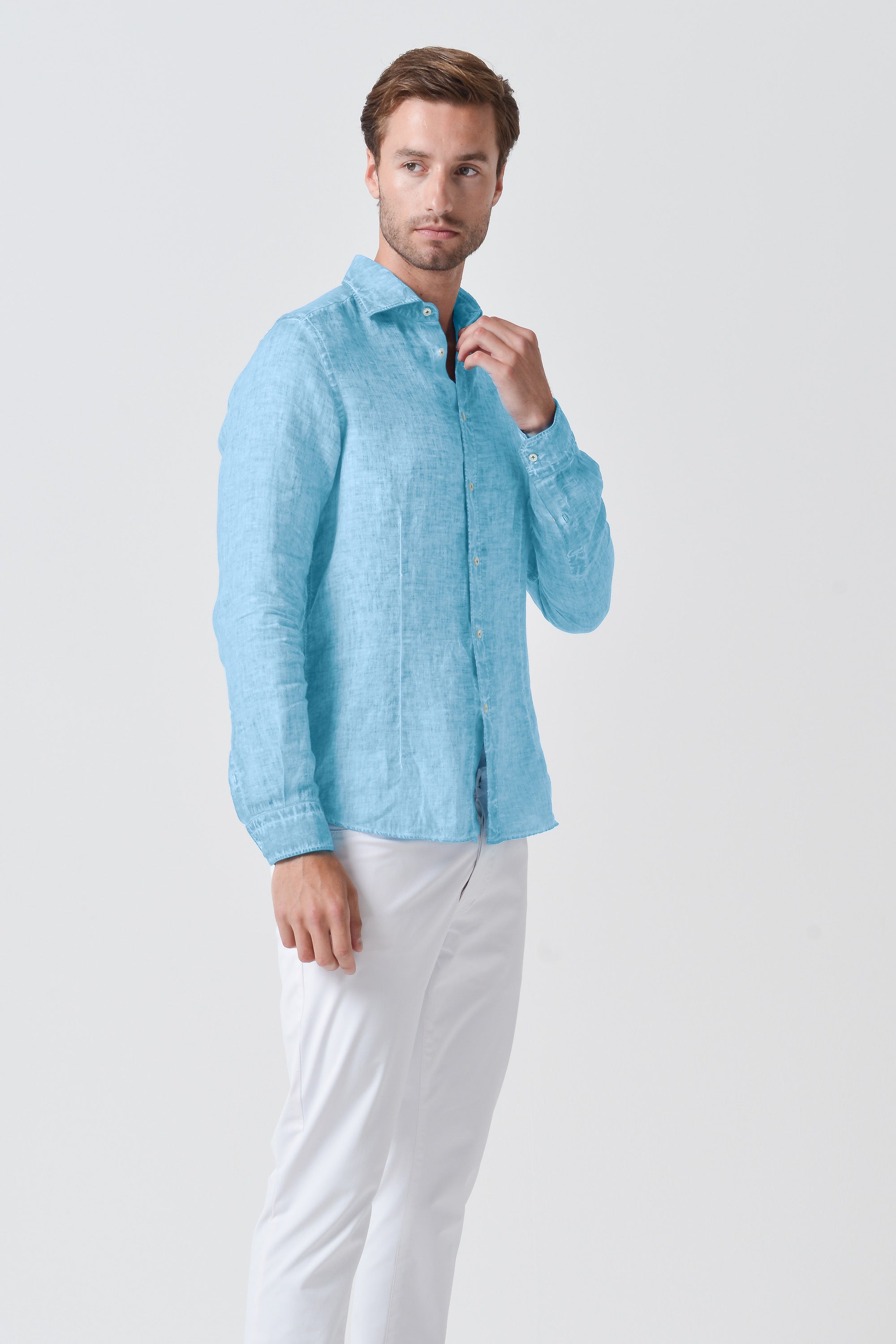 Camicia Slim Lino - Viking