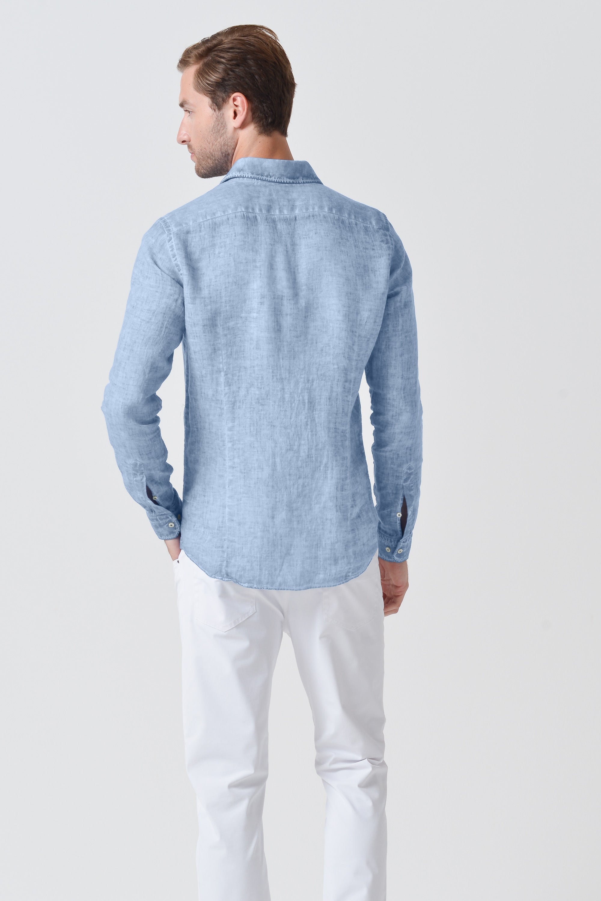 Slim Fit Linen Shirt - Fiji