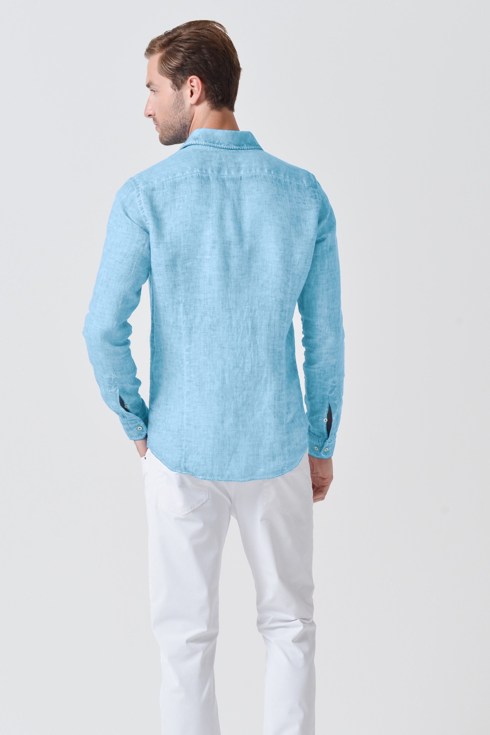 Camicia Slim Lino - Viking
