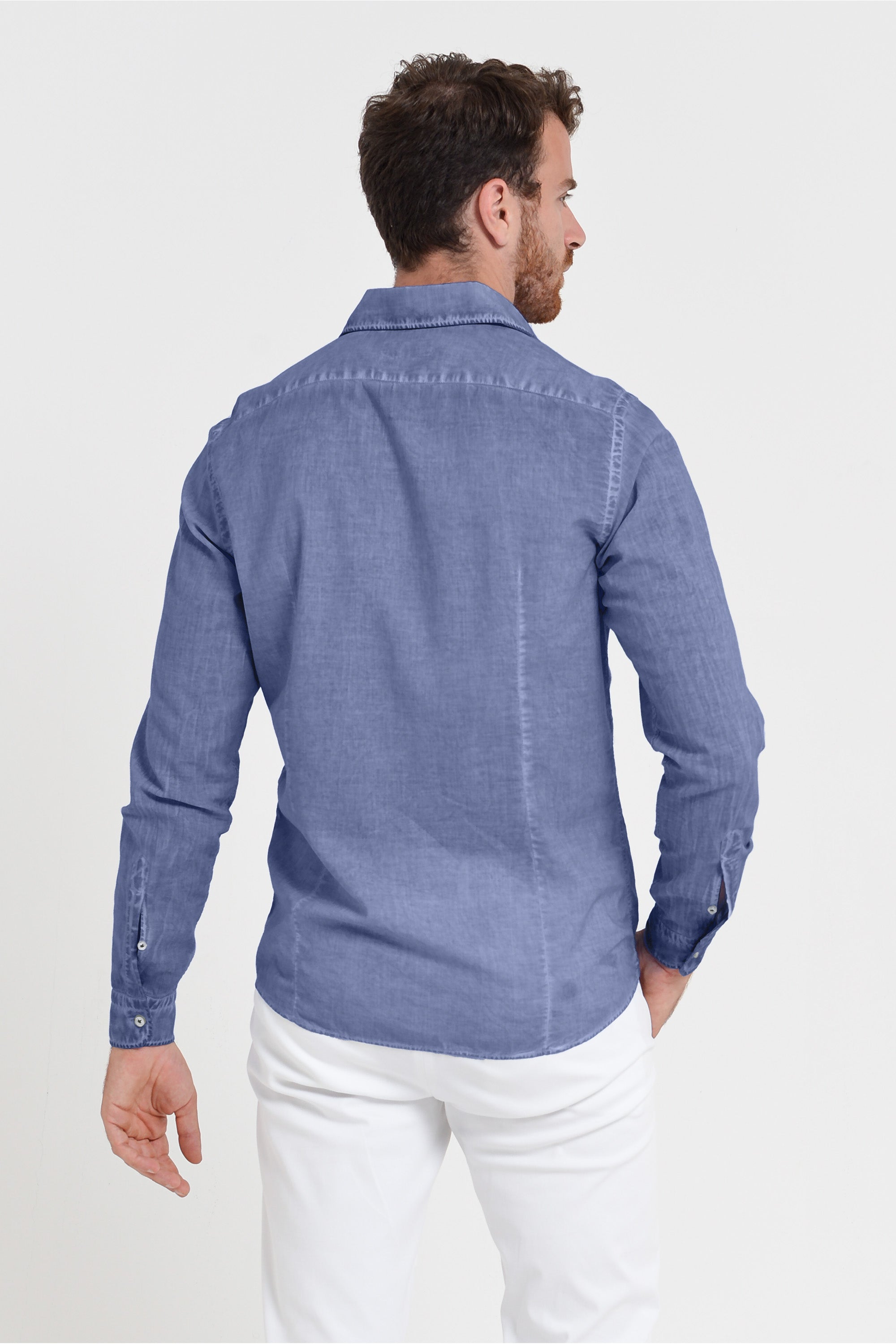 Slim Fit Voile Shirt - Whale
