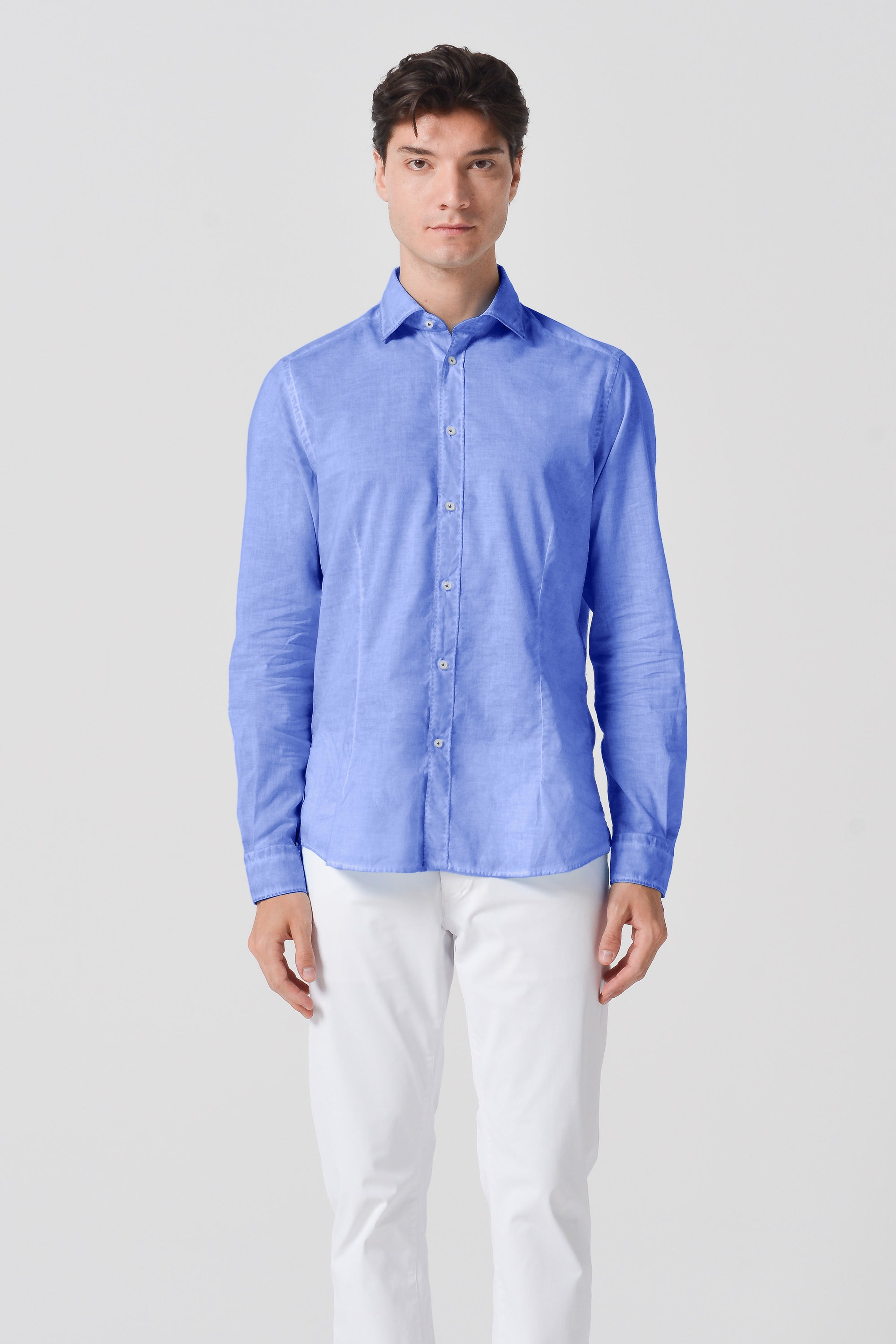 Camicia Slim Cotone Voile - Bay