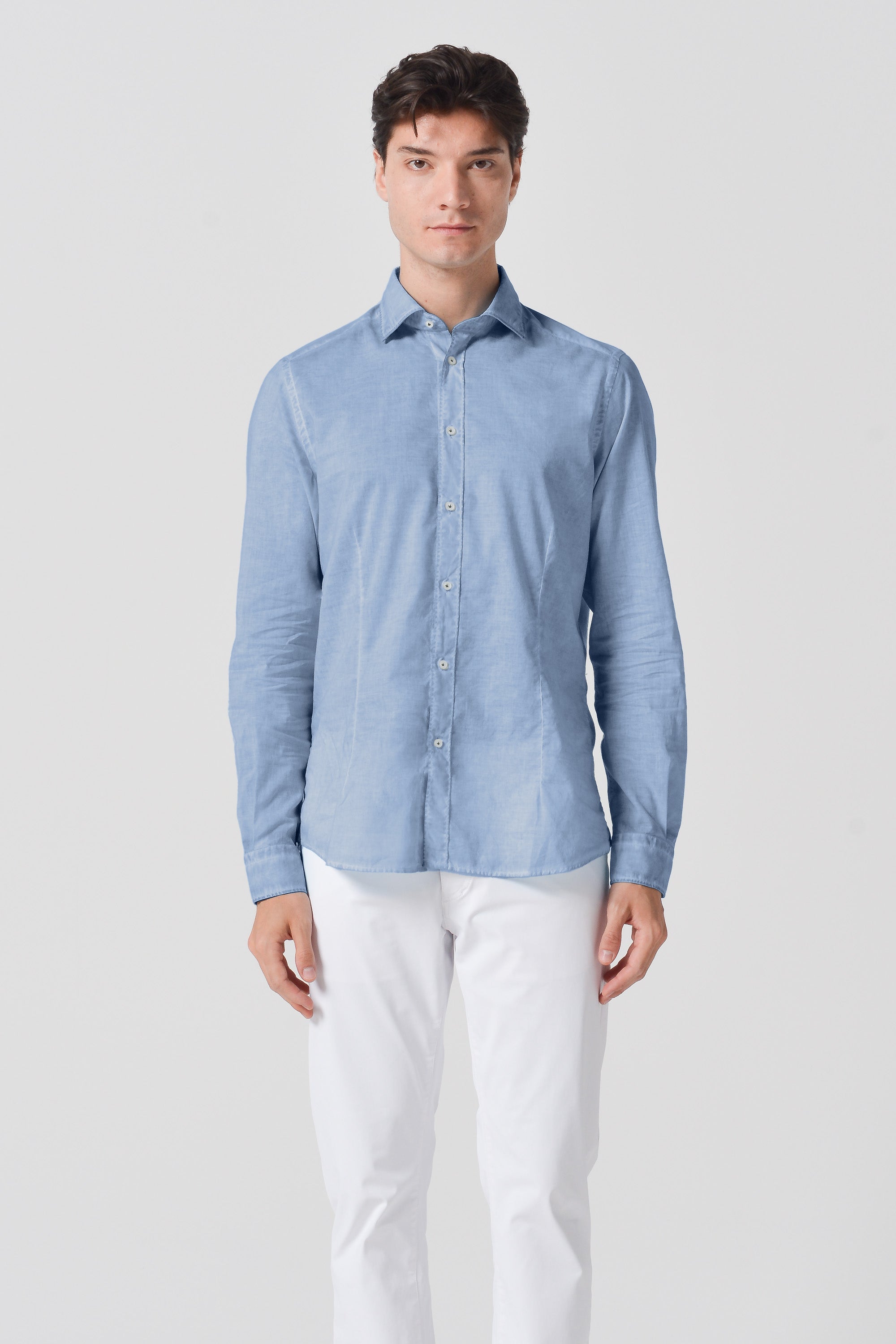 Slim Fit Voile Shirt - Polar