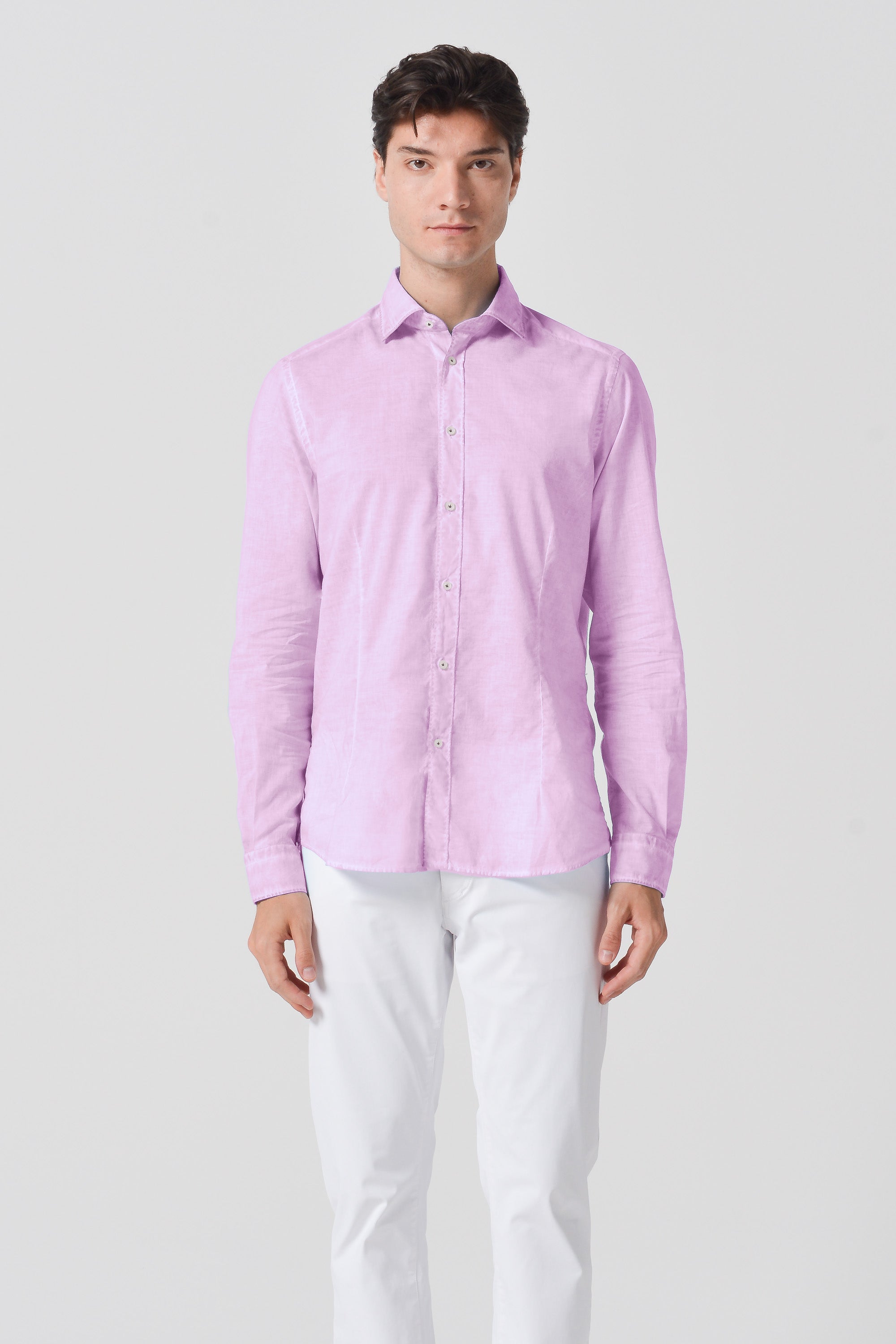 Slim Fit Voile Shirt - Quarzo
