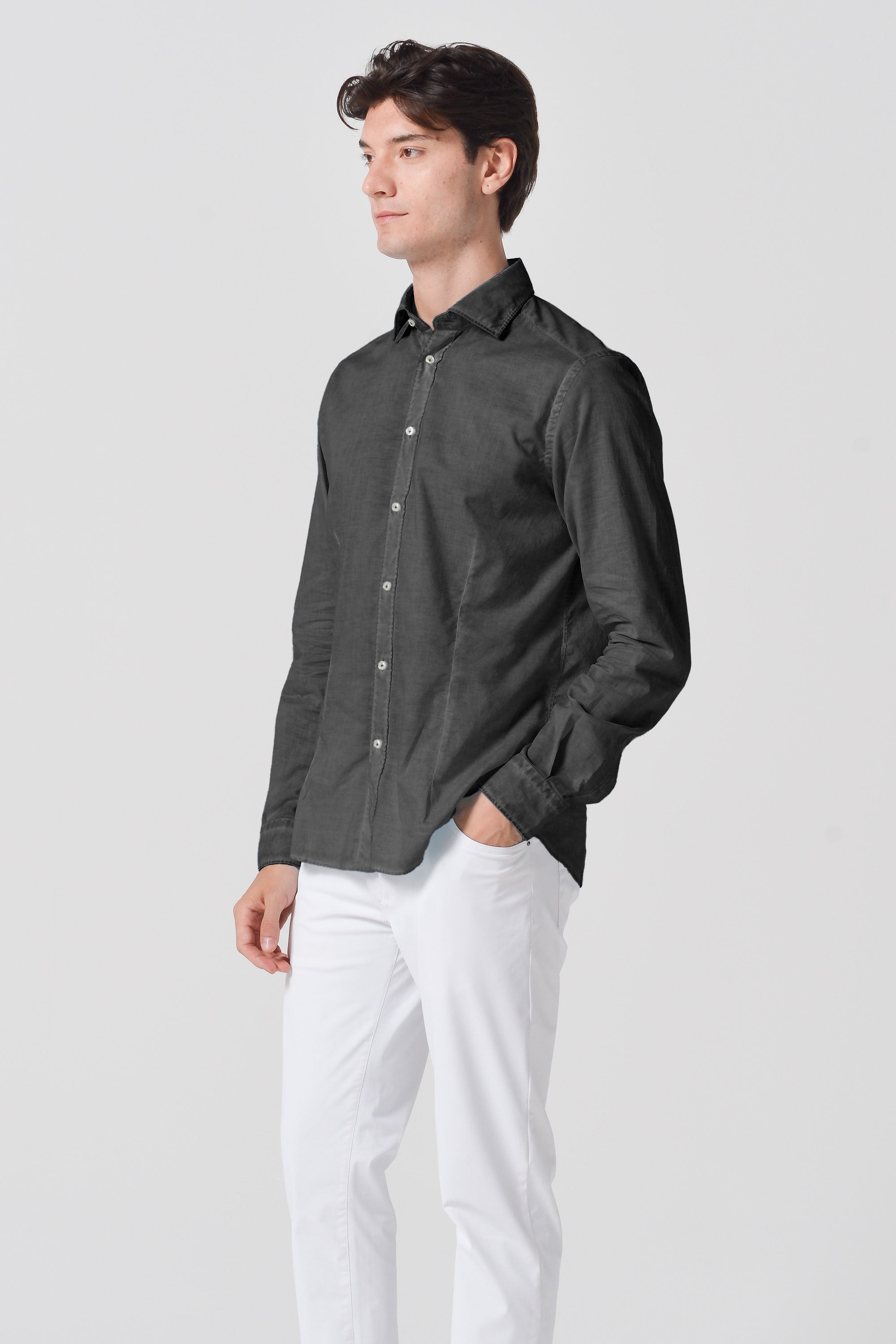 Camicia French Voile - Pietra