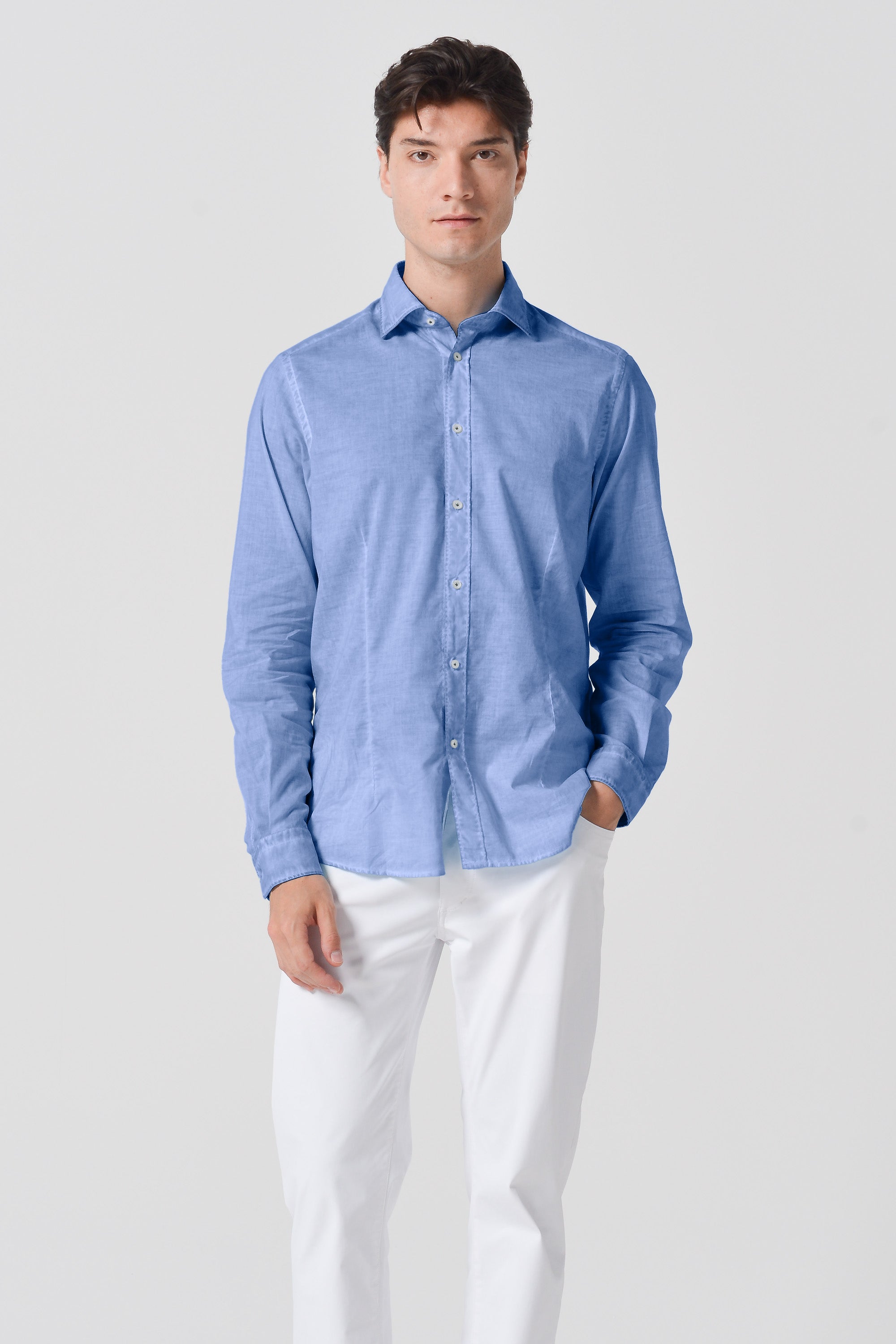 Slim Fit Voile Shirt - Bay