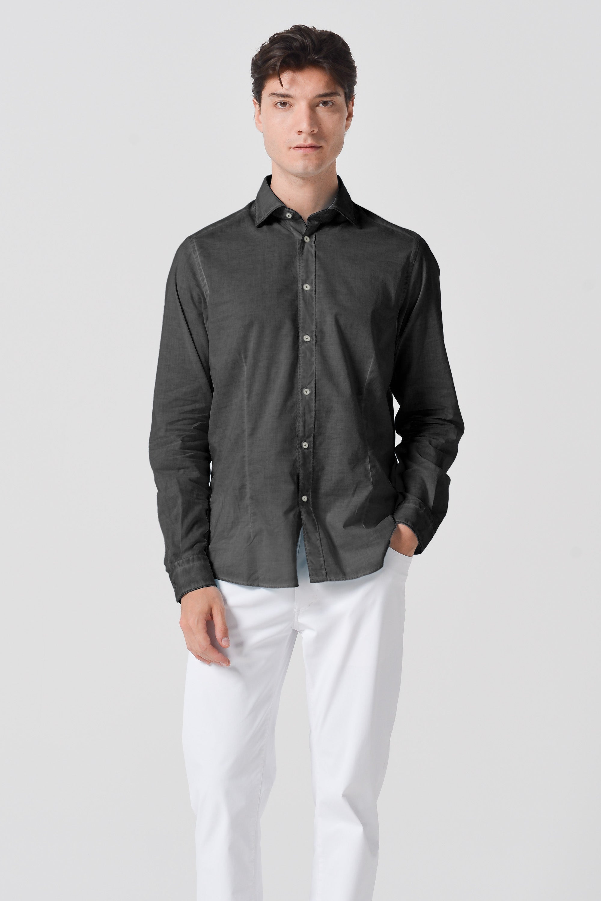 Camicia French Voile - Pietra