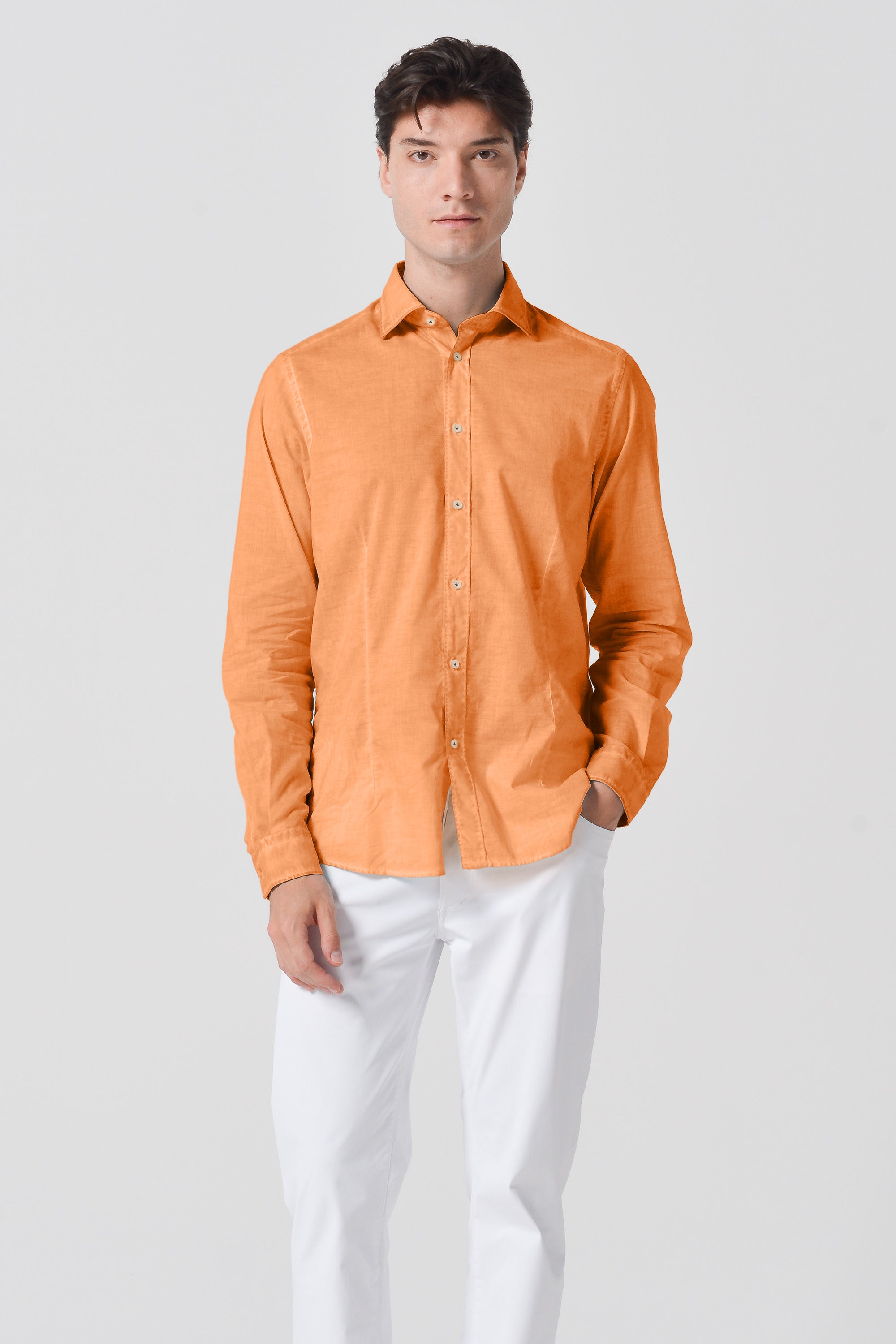 Camicia French Voile - Albicocca