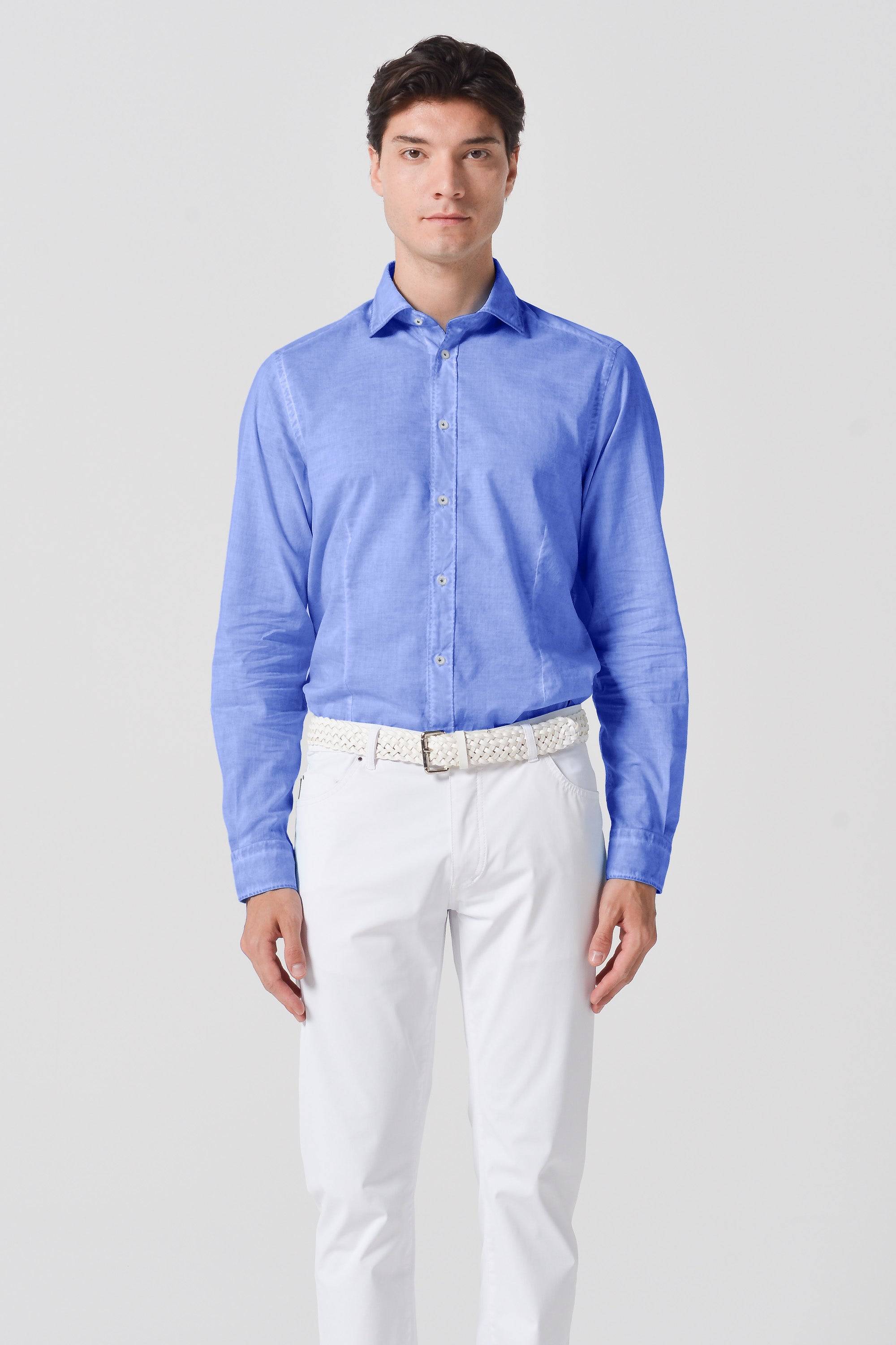 Camicia Slim Cotone Voile - Bay