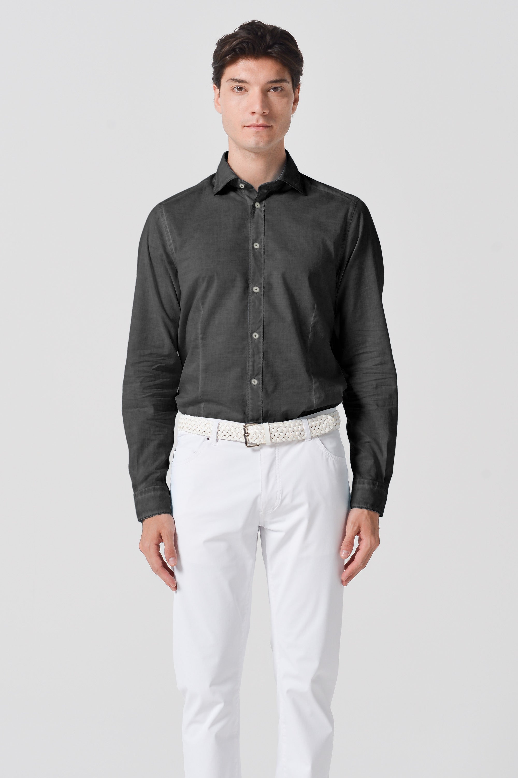 Camicia French Voile - Pietra