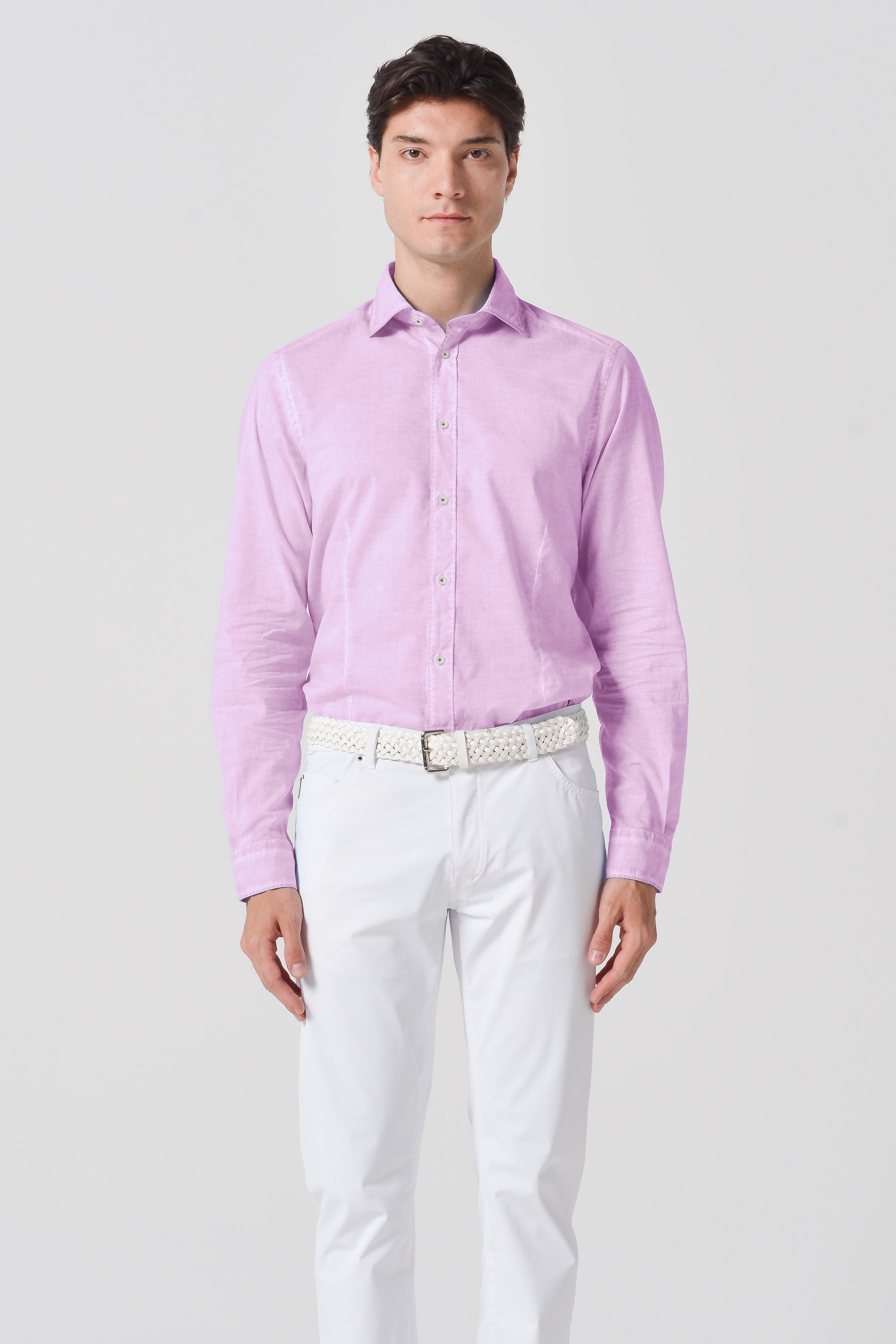 Slim Fit Voile Shirt - Quarzo