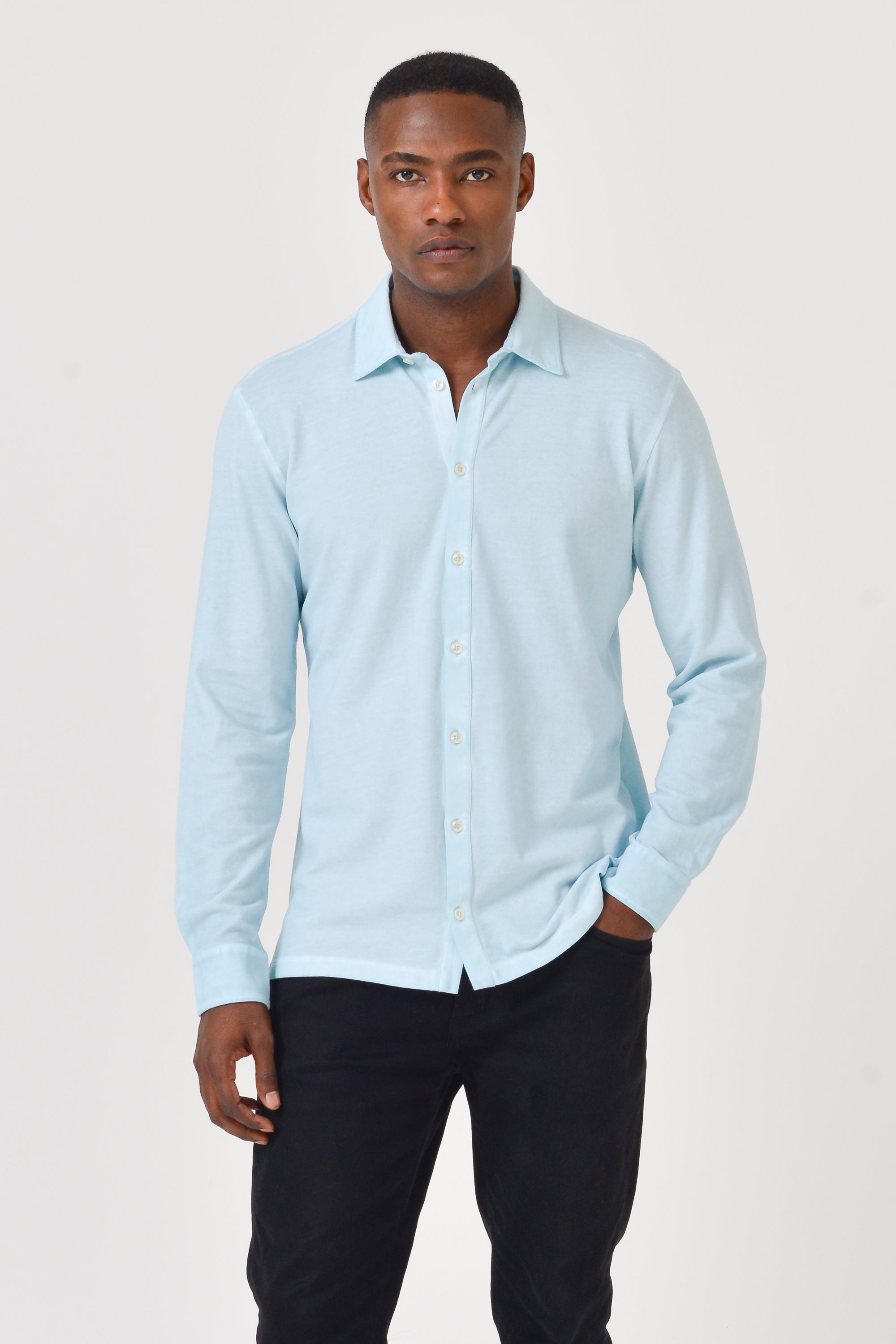 Cotton Pique Shirt - Bora Bora