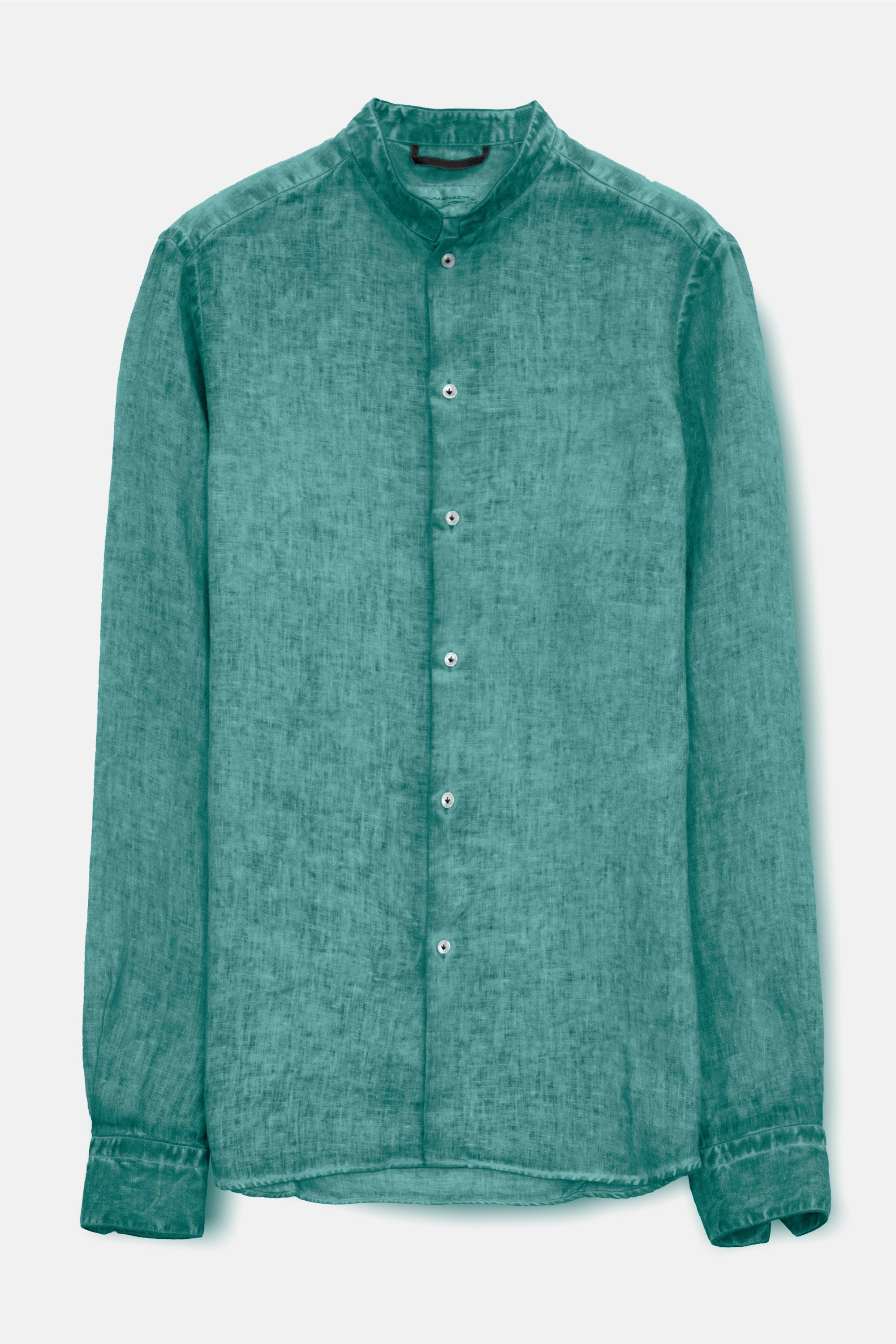 Banded Collar Linen Shirt - Bahama