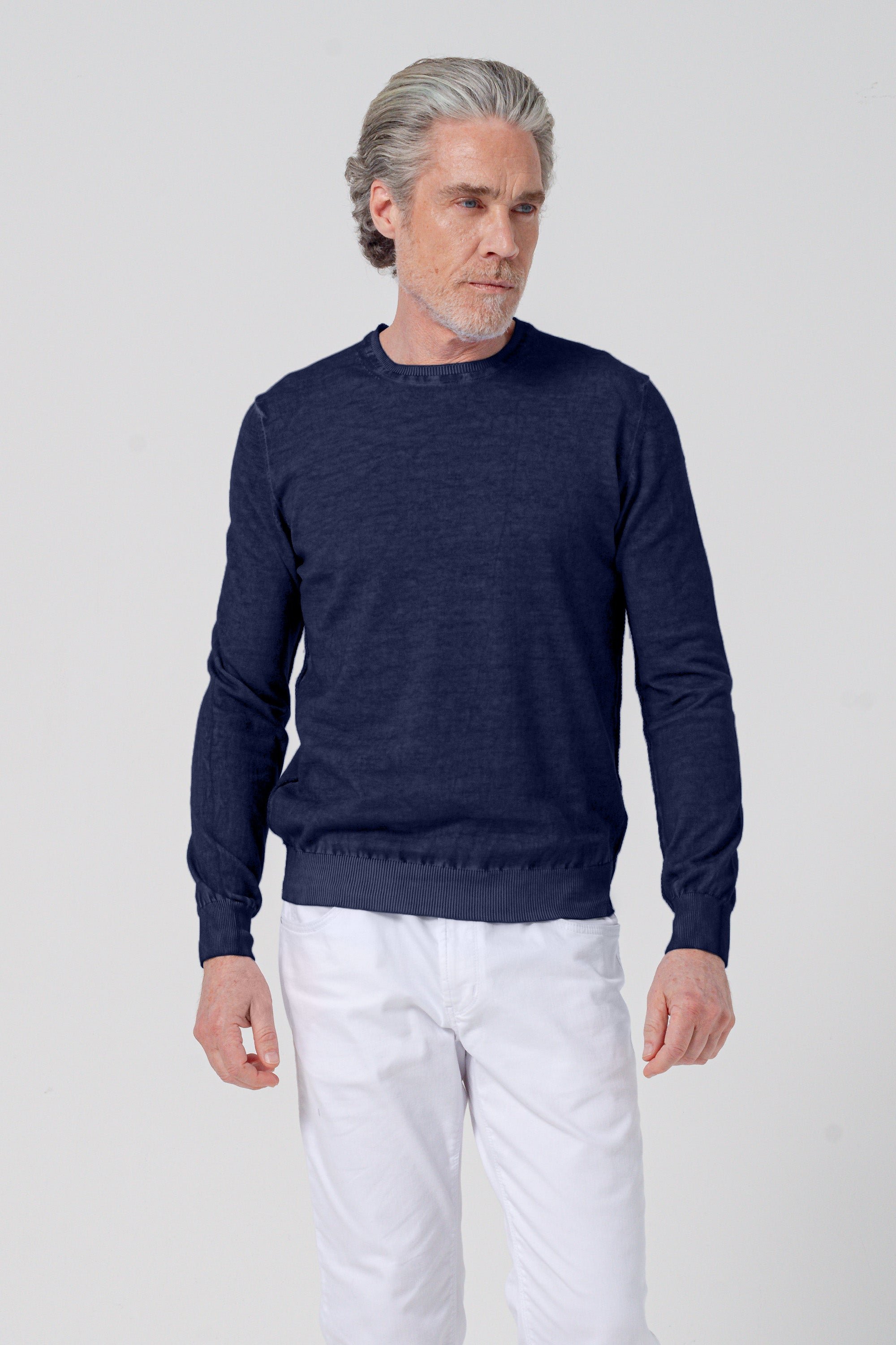 Girocollo Cotone - Navy