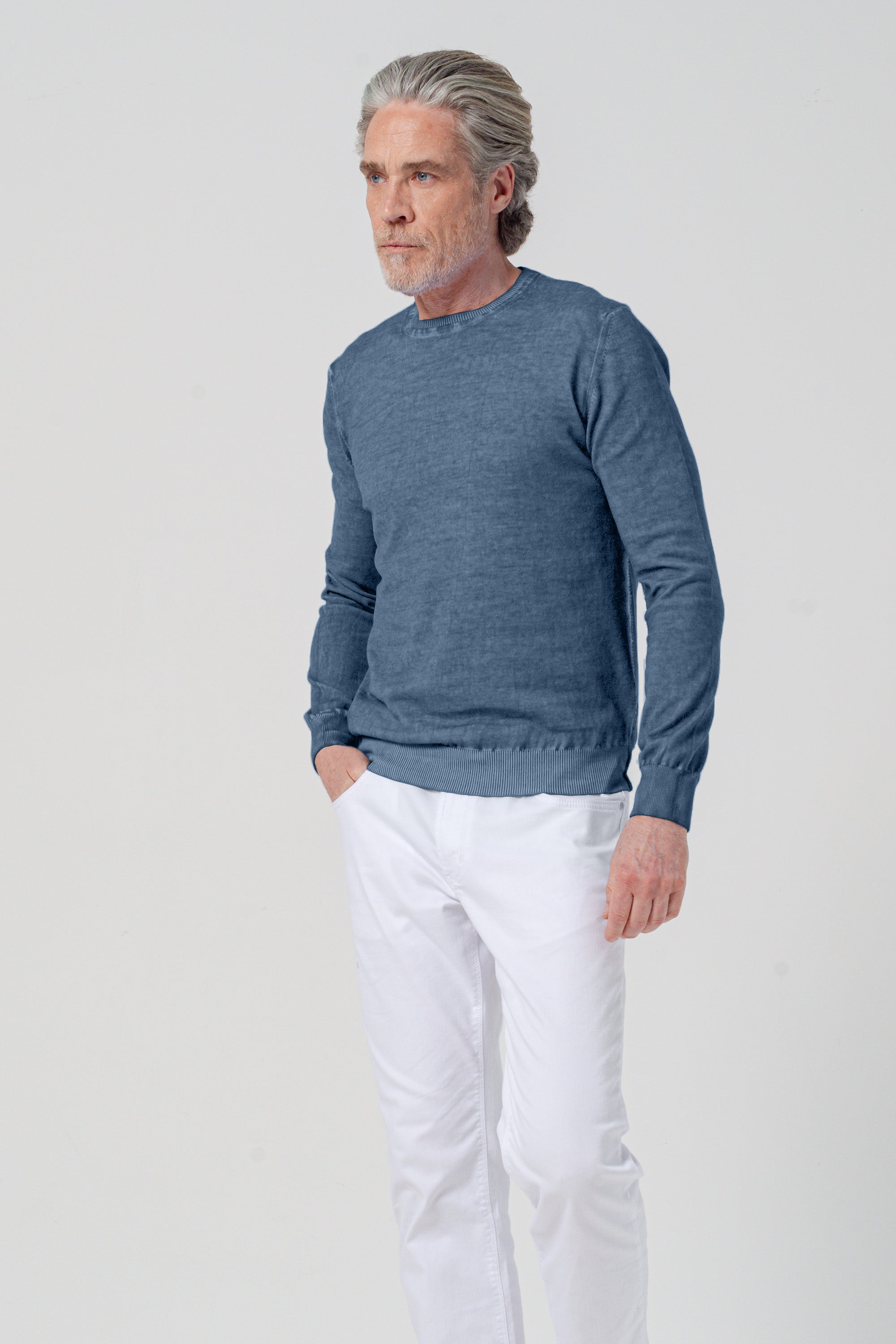 Girocollo Cotone - Jeans