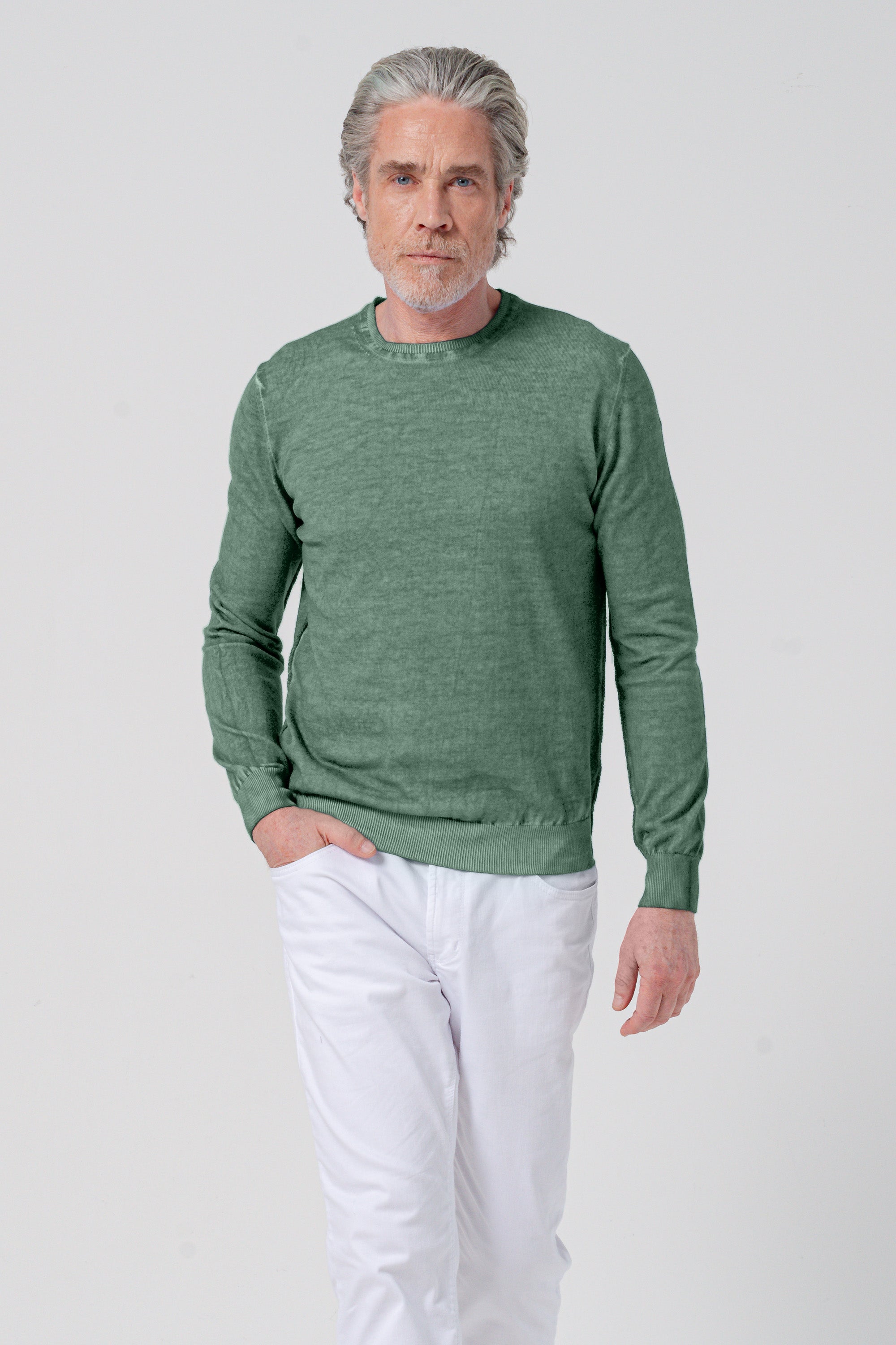 Girocollo Cotone - Ginepro