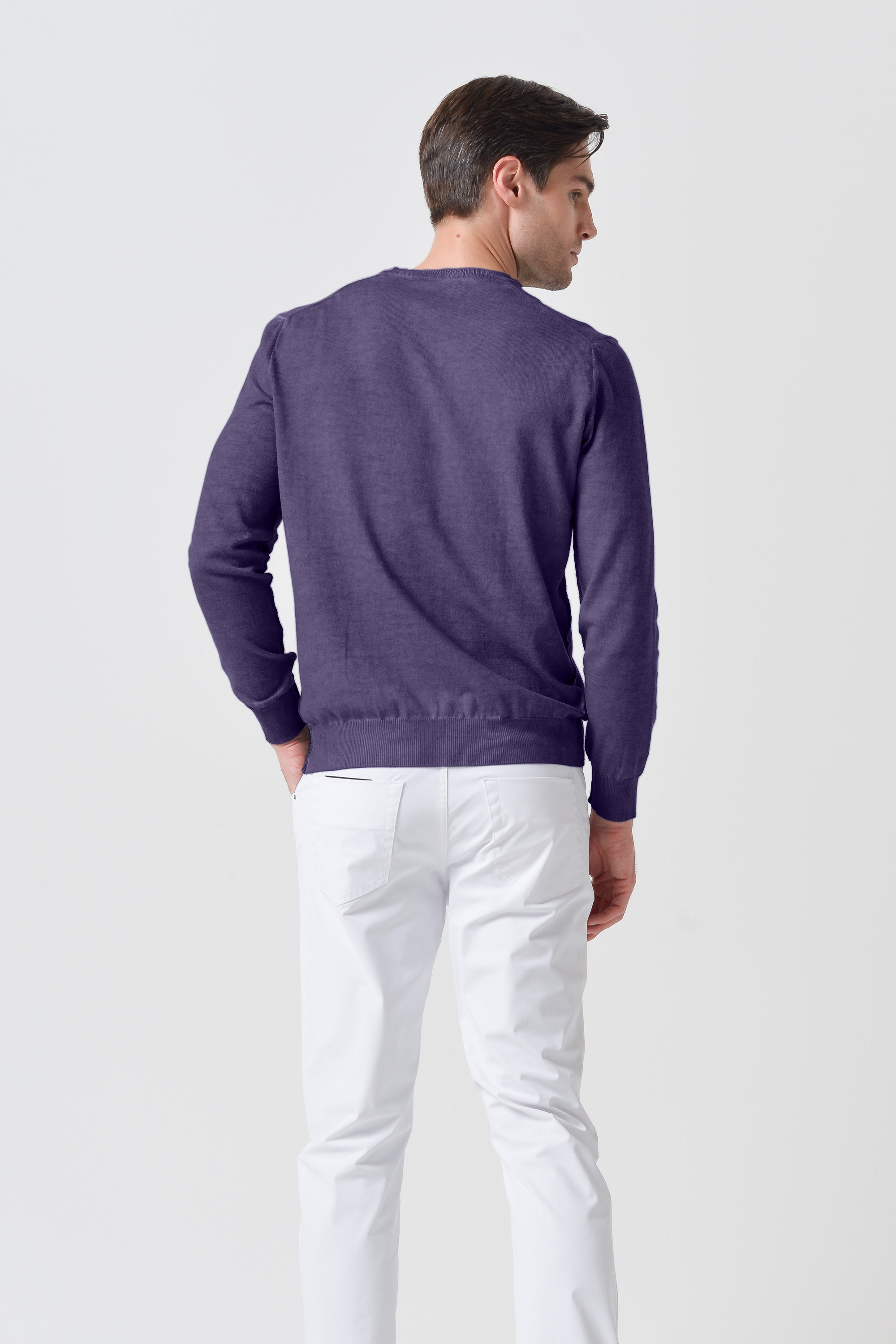 Maglia Scollo-V Cotone - Mirto