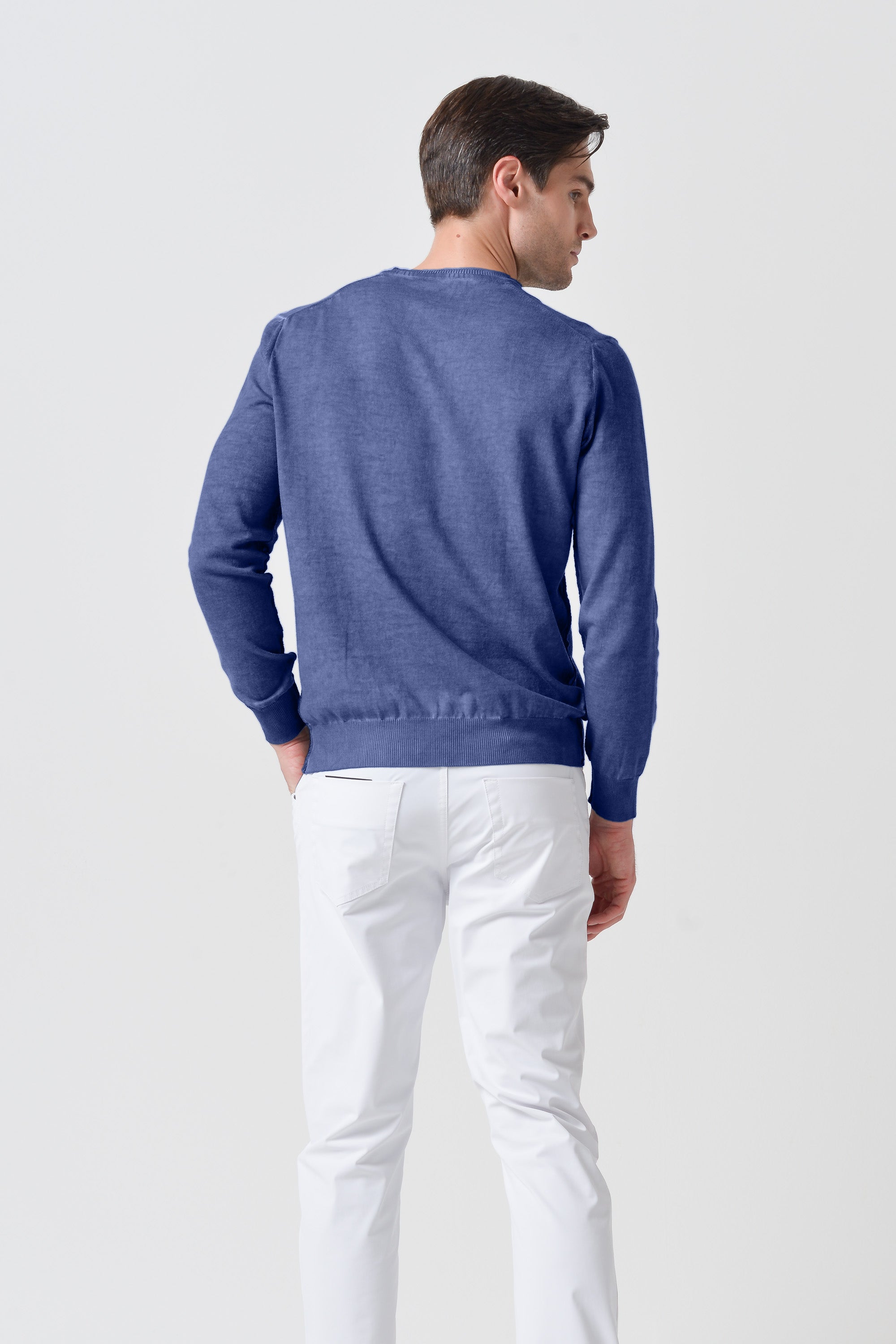 V-Neck Knit - Whale