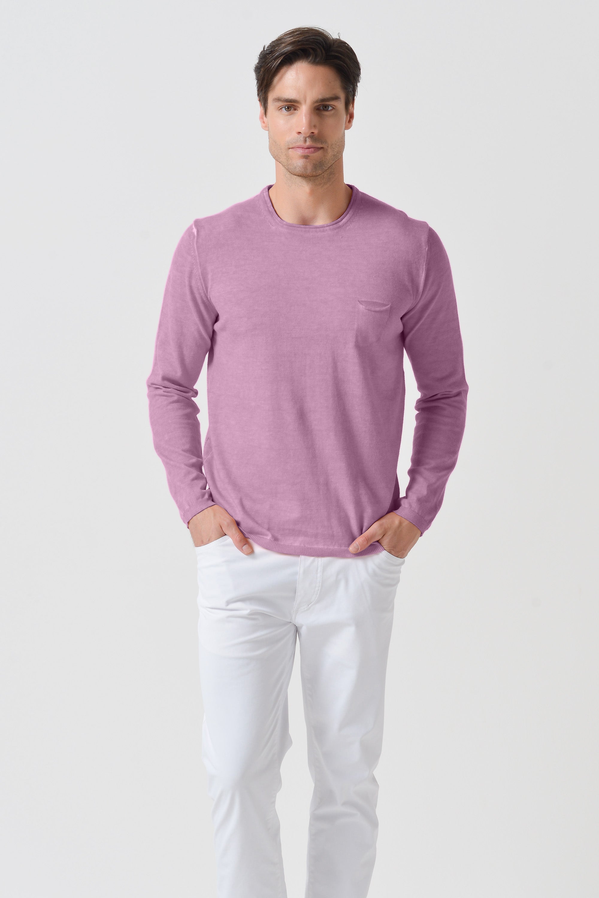 Maglia Girocollo Rollino - Peonia