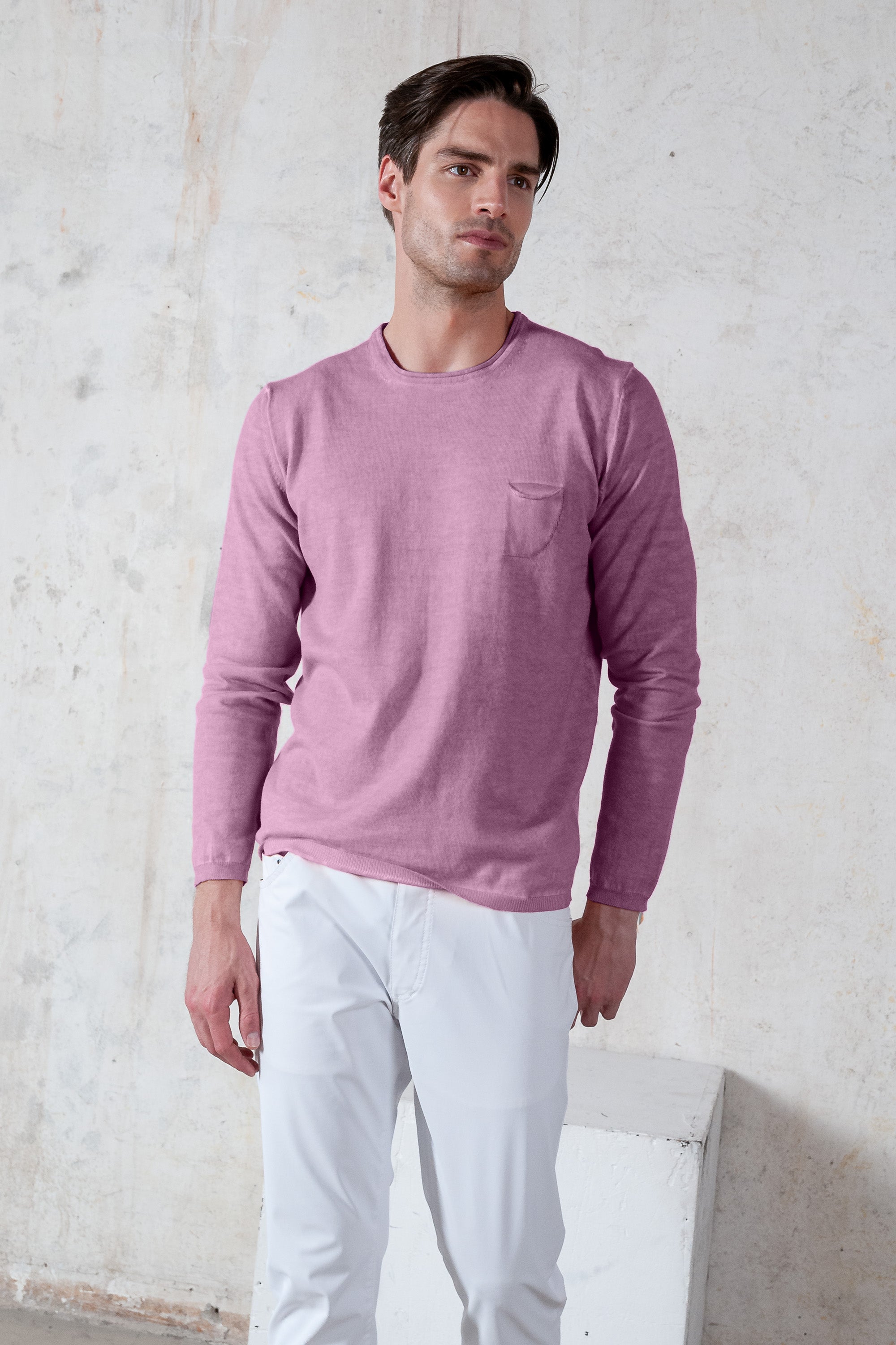 Maglia Girocollo Rollino - Peonia