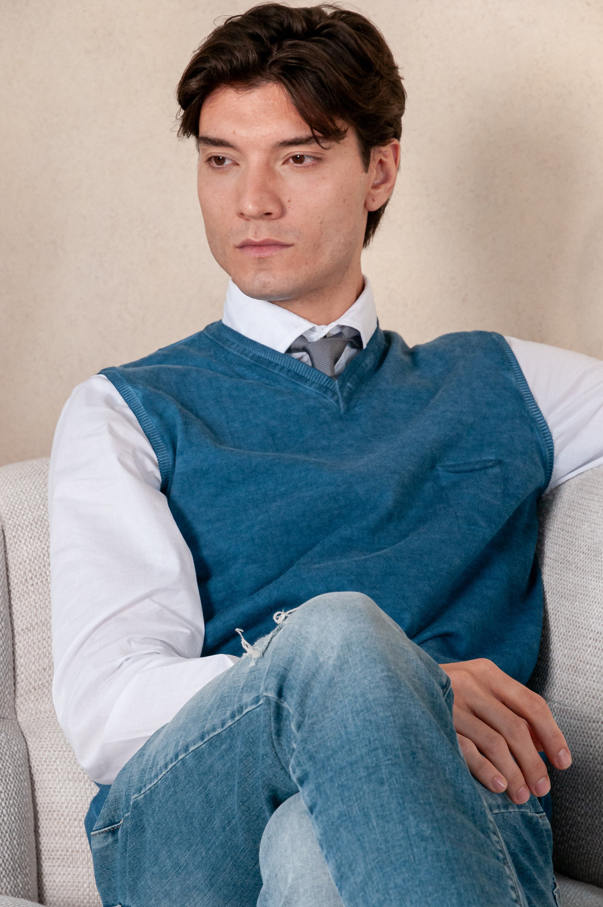 Cotton Vest - Profondo