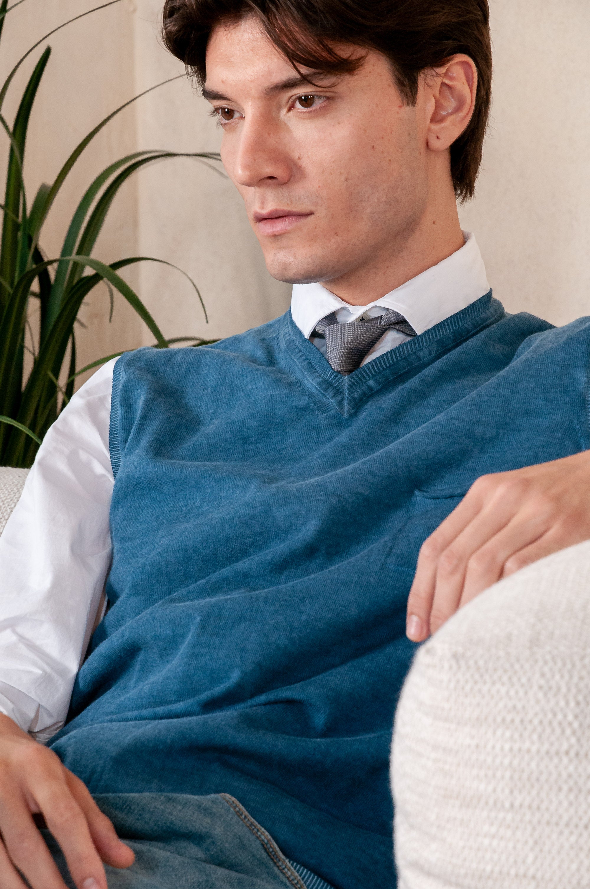 Cotton Vest - Profondo