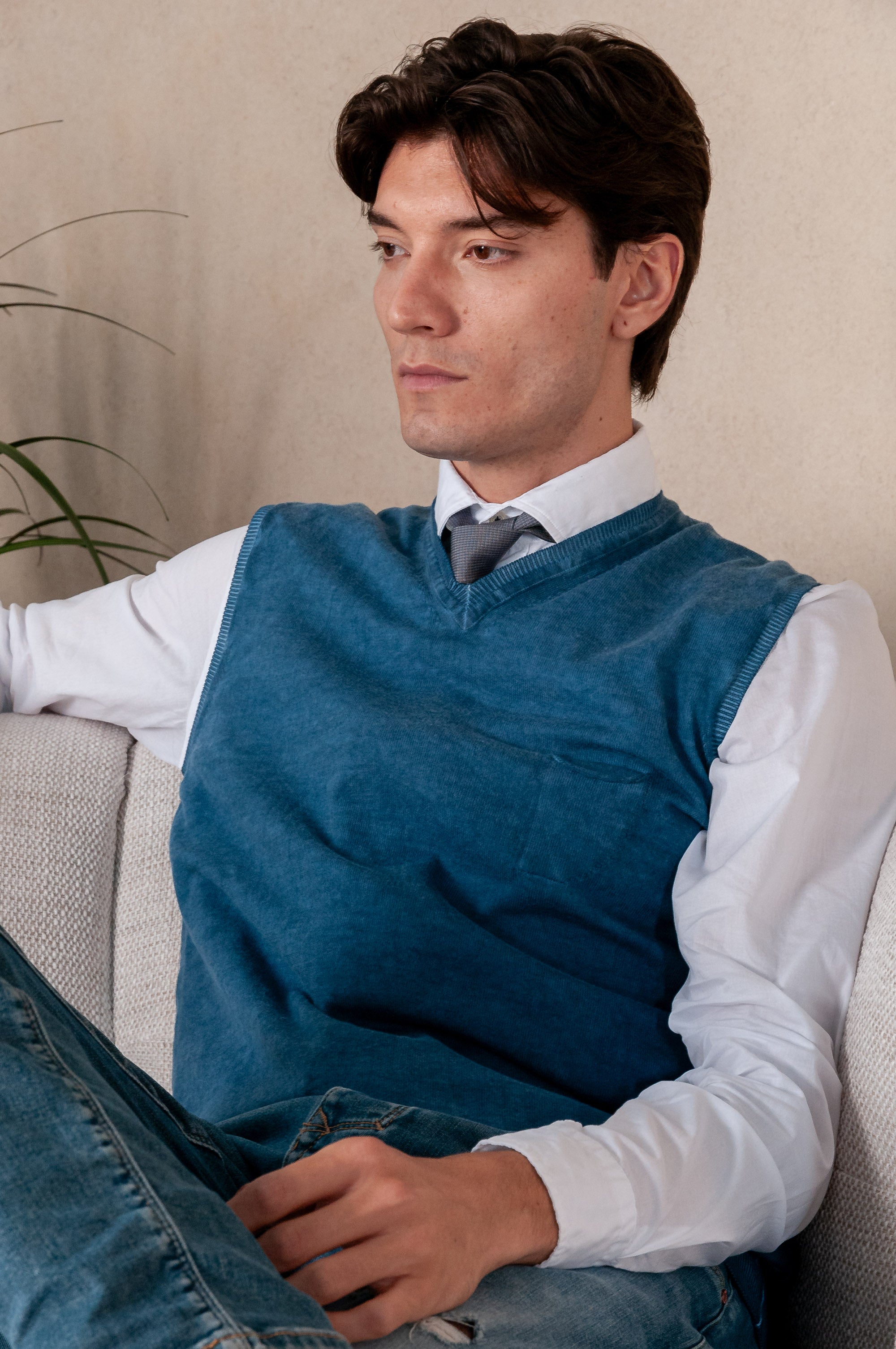 Cotton Vest - Profondo