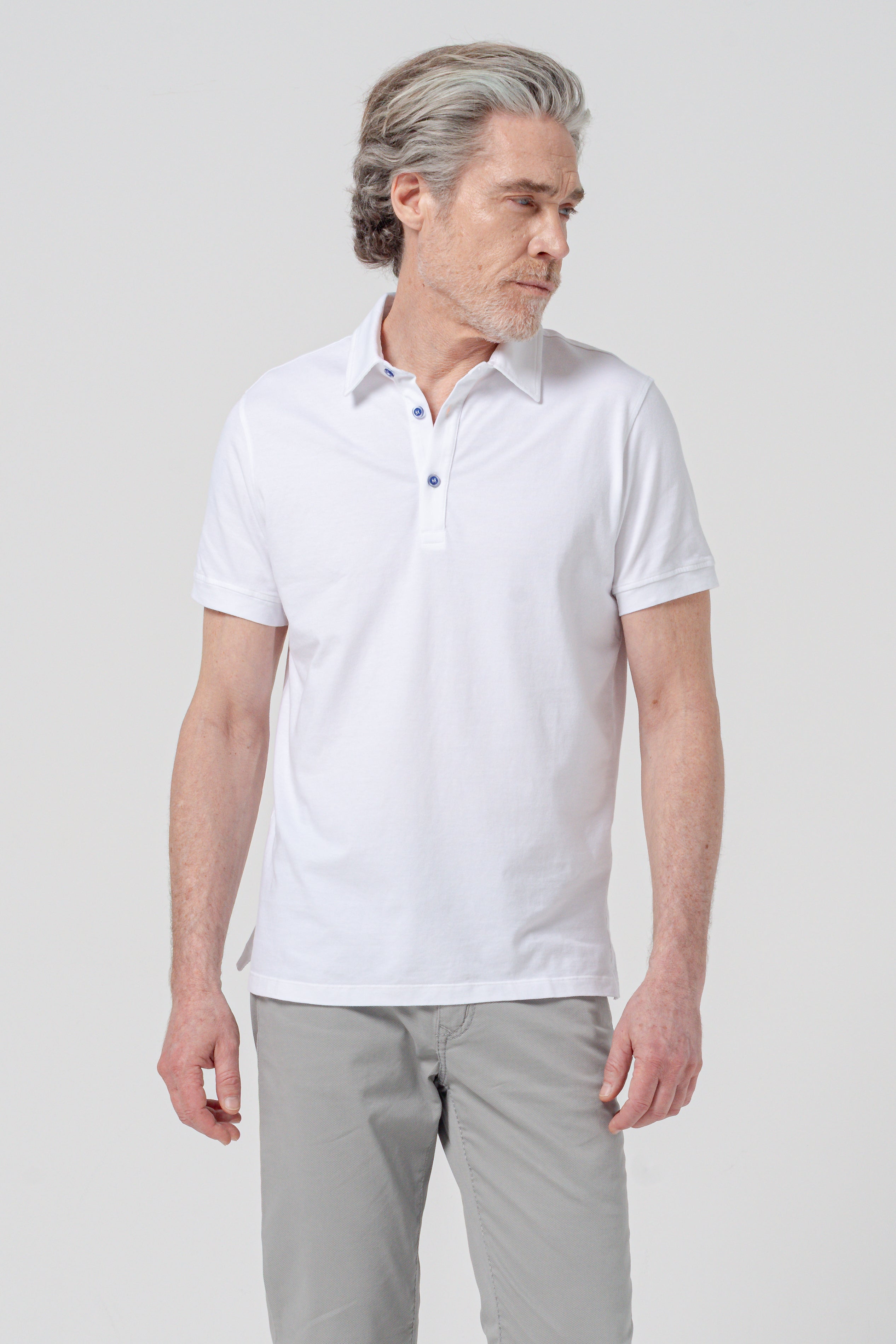 Hampton Polo Slim - White
