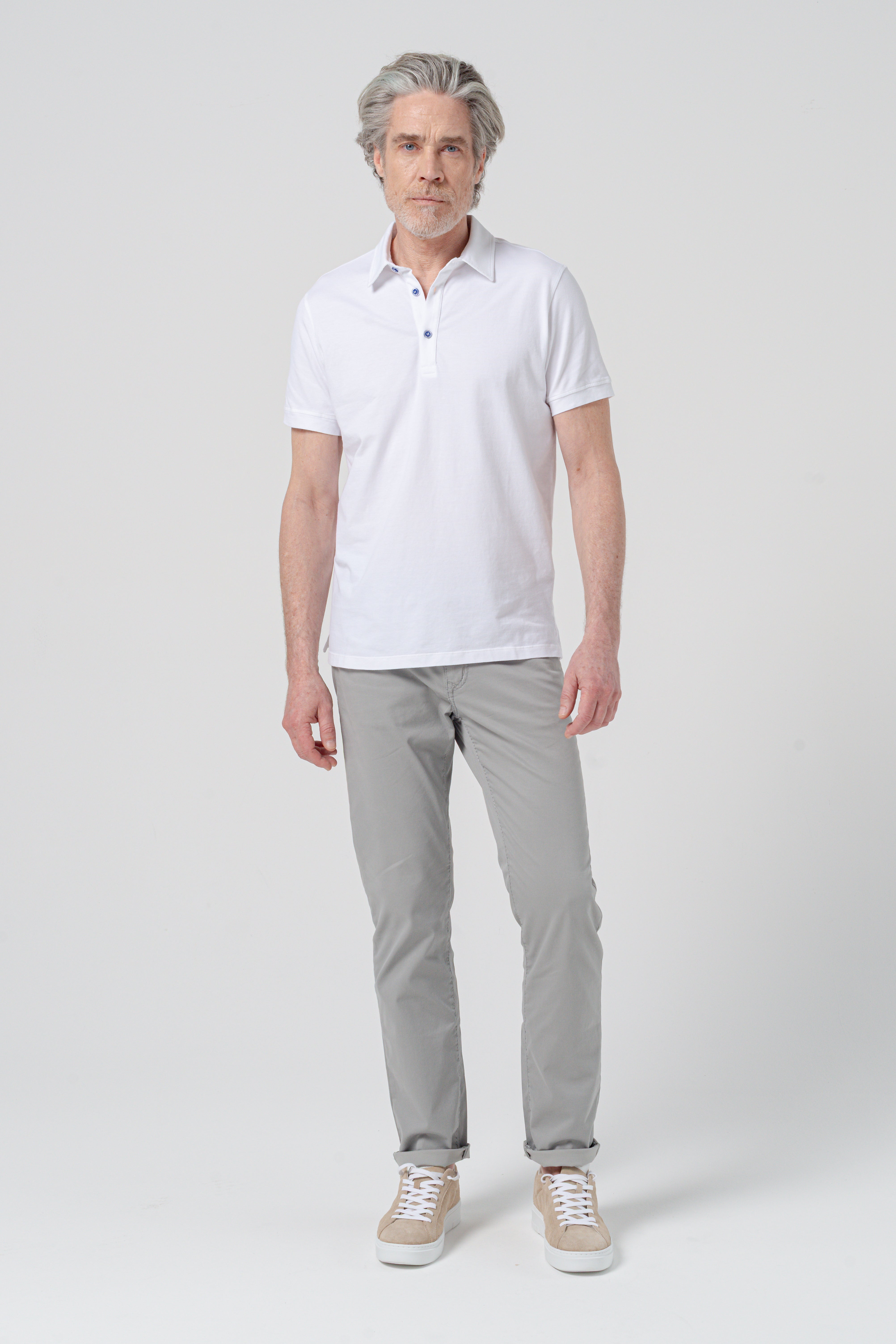 Hampton Polo Slim - White