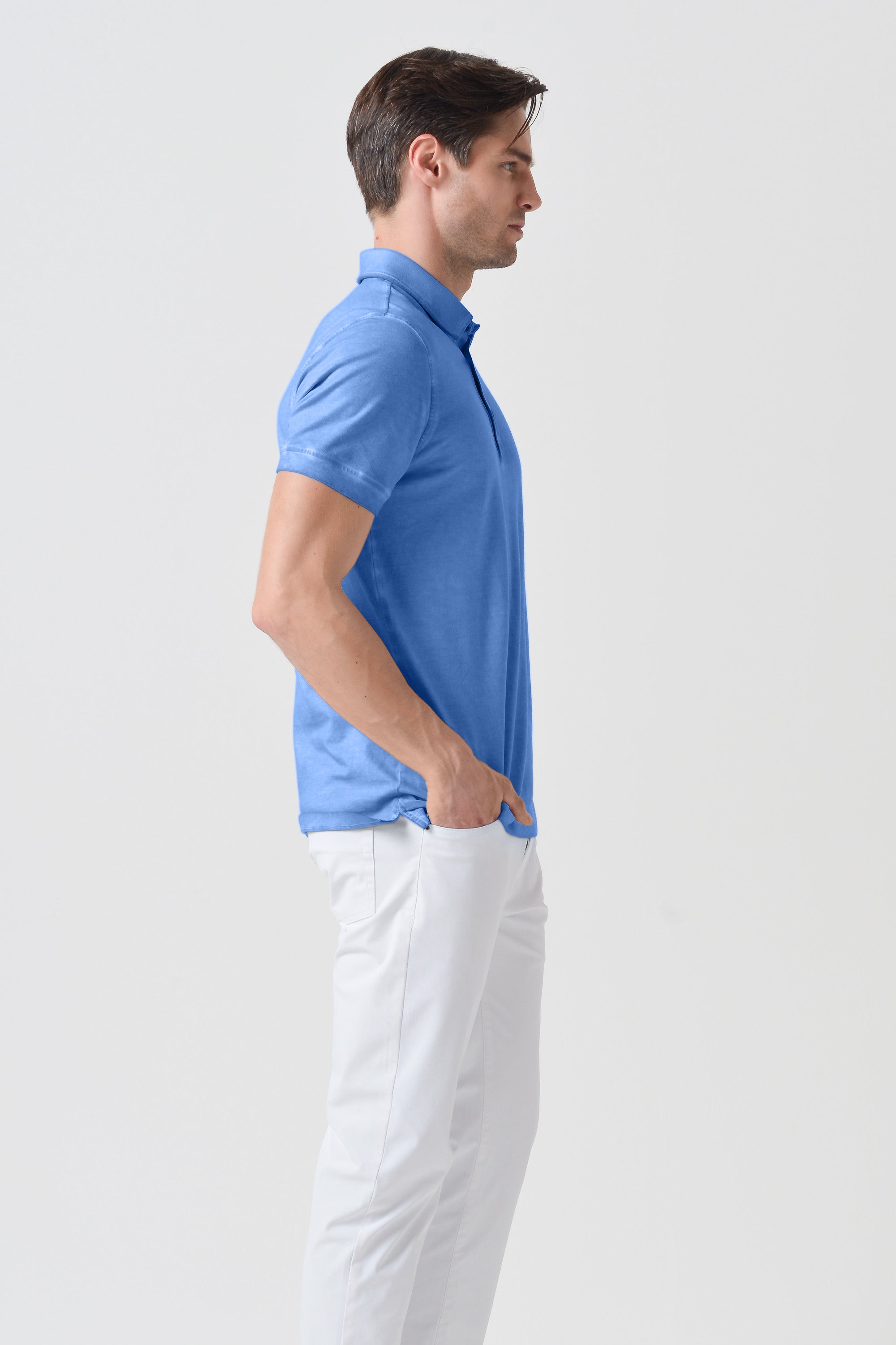 Hampton Polo Slim - Santorini