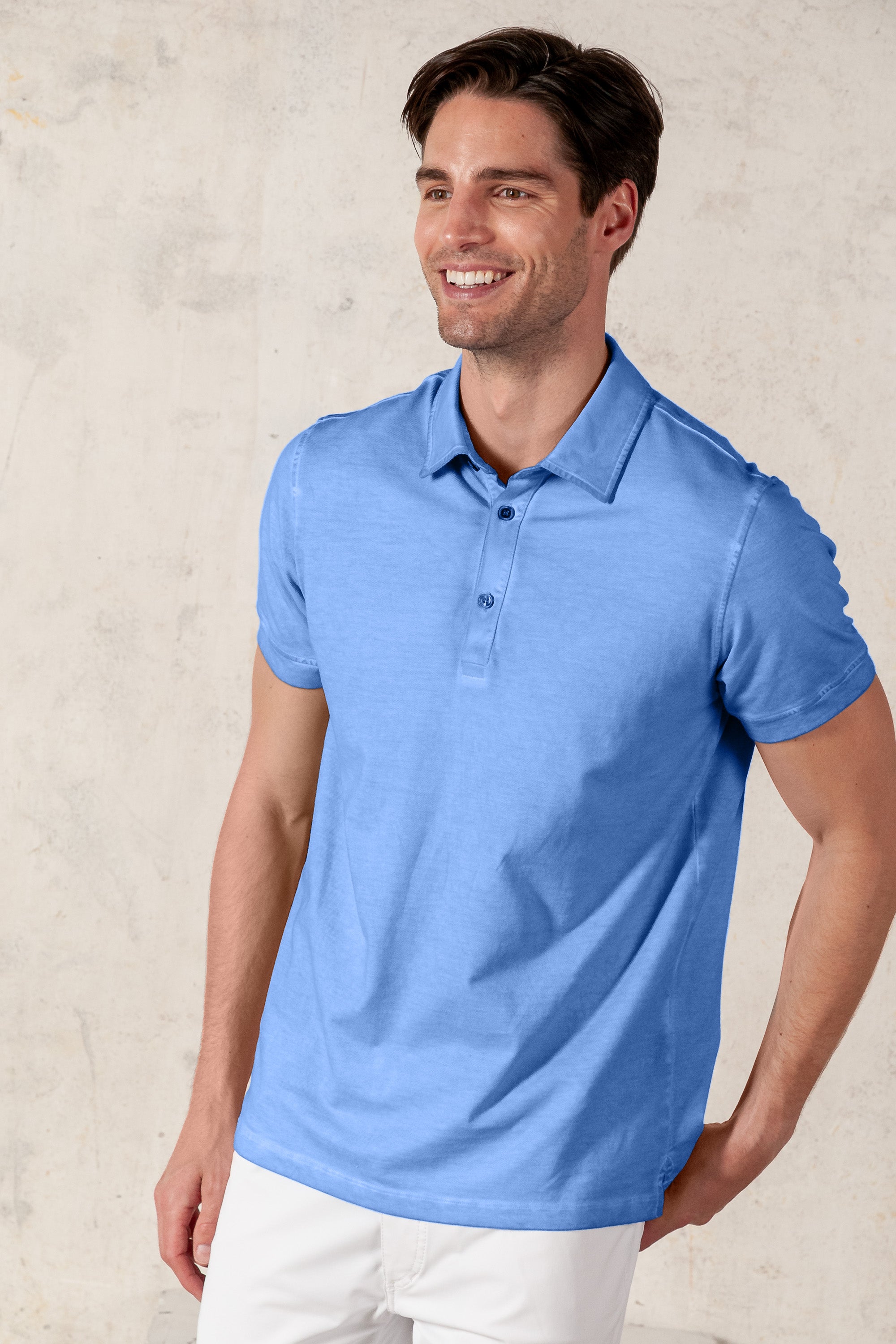 Hampton Polo Slim - Santorini