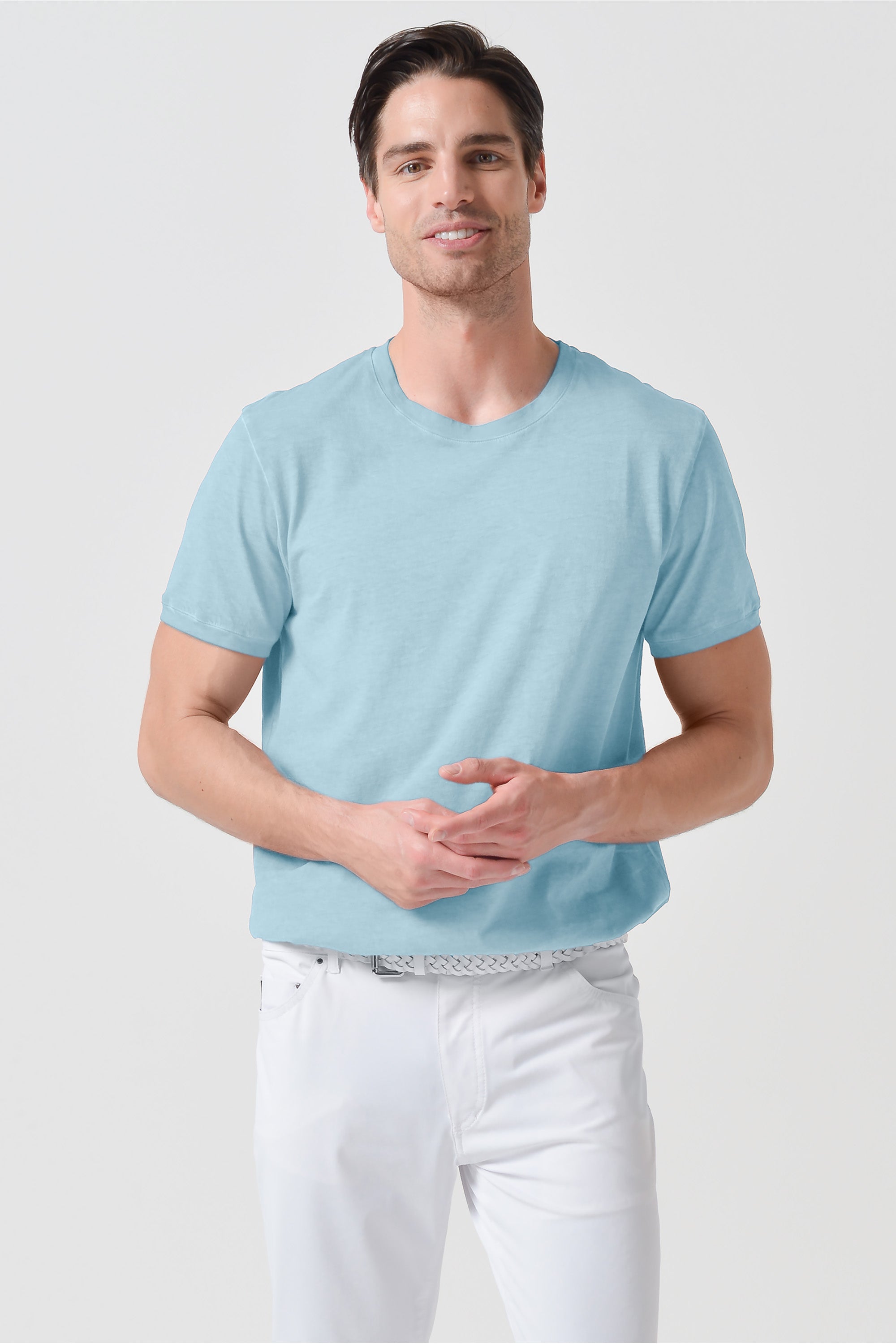 Smart Casual Cotton T-Shirt - Bora Bora
