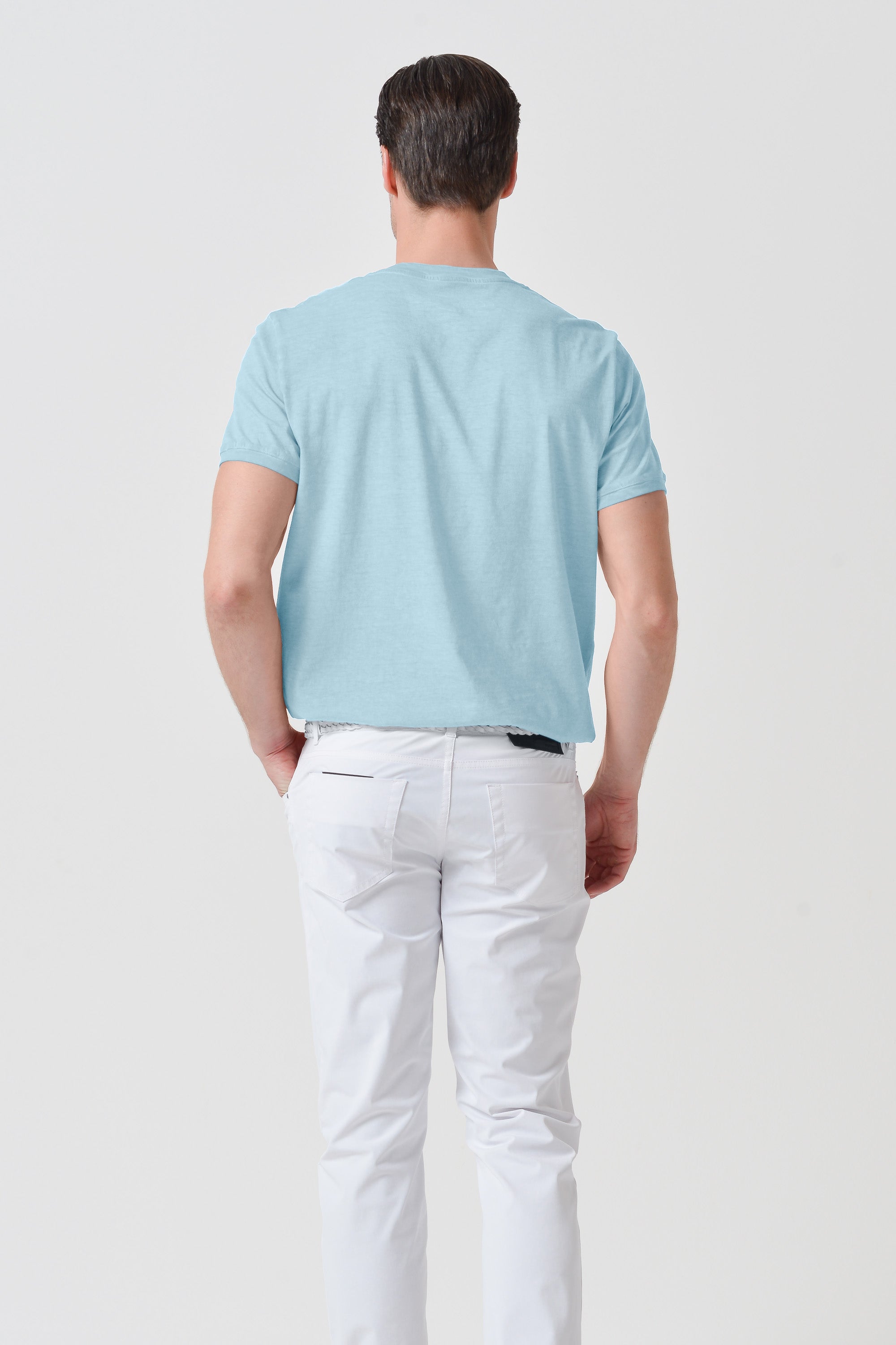 Smart Casual Cotton T-Shirt - Bora Bora