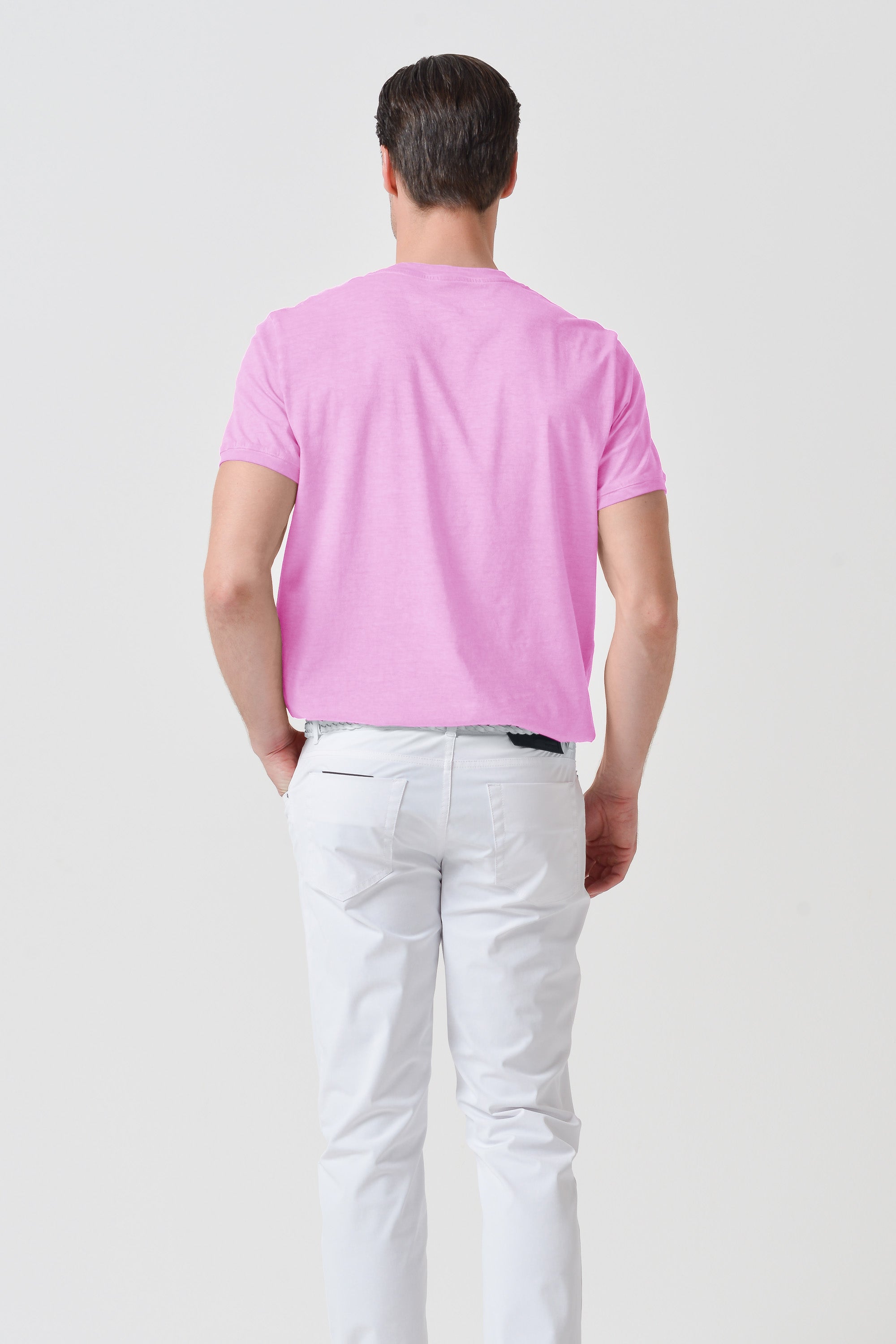Smart Casual Cotton T-Shirt - Candy