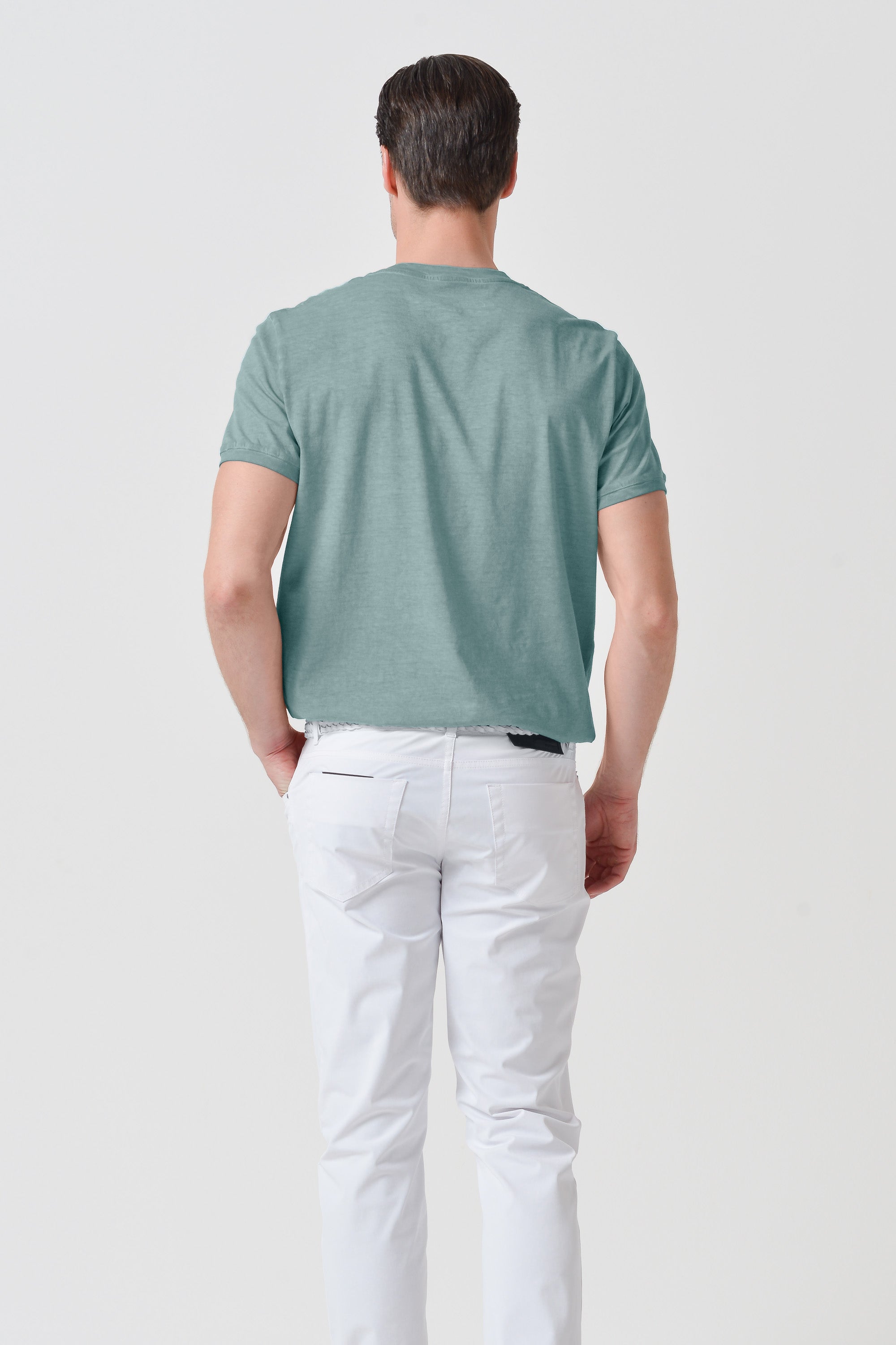 Smart Casual Cotton T-Shirt - Shark