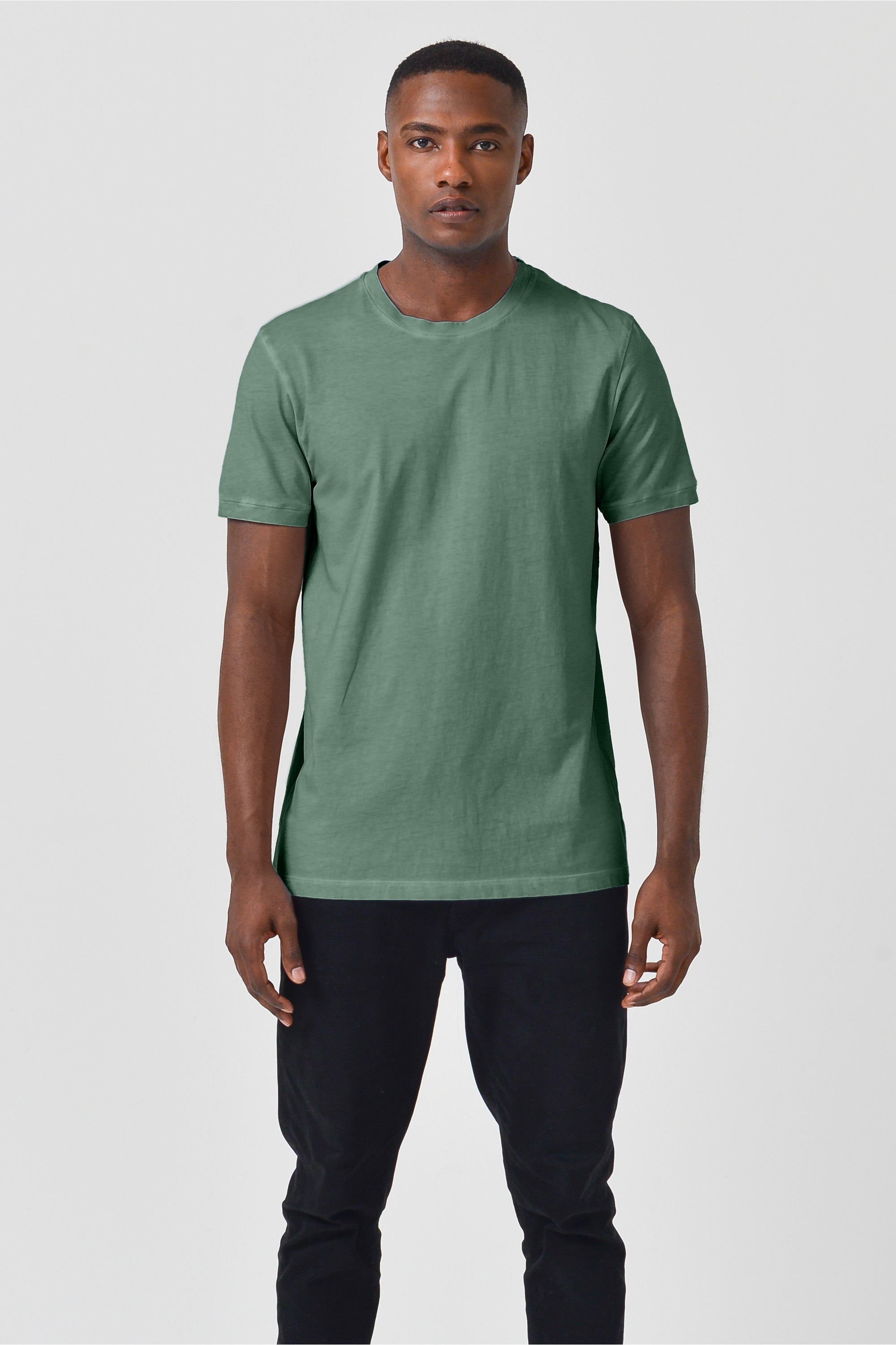 Smart Casual Cotton T-Shirt - Juniper
